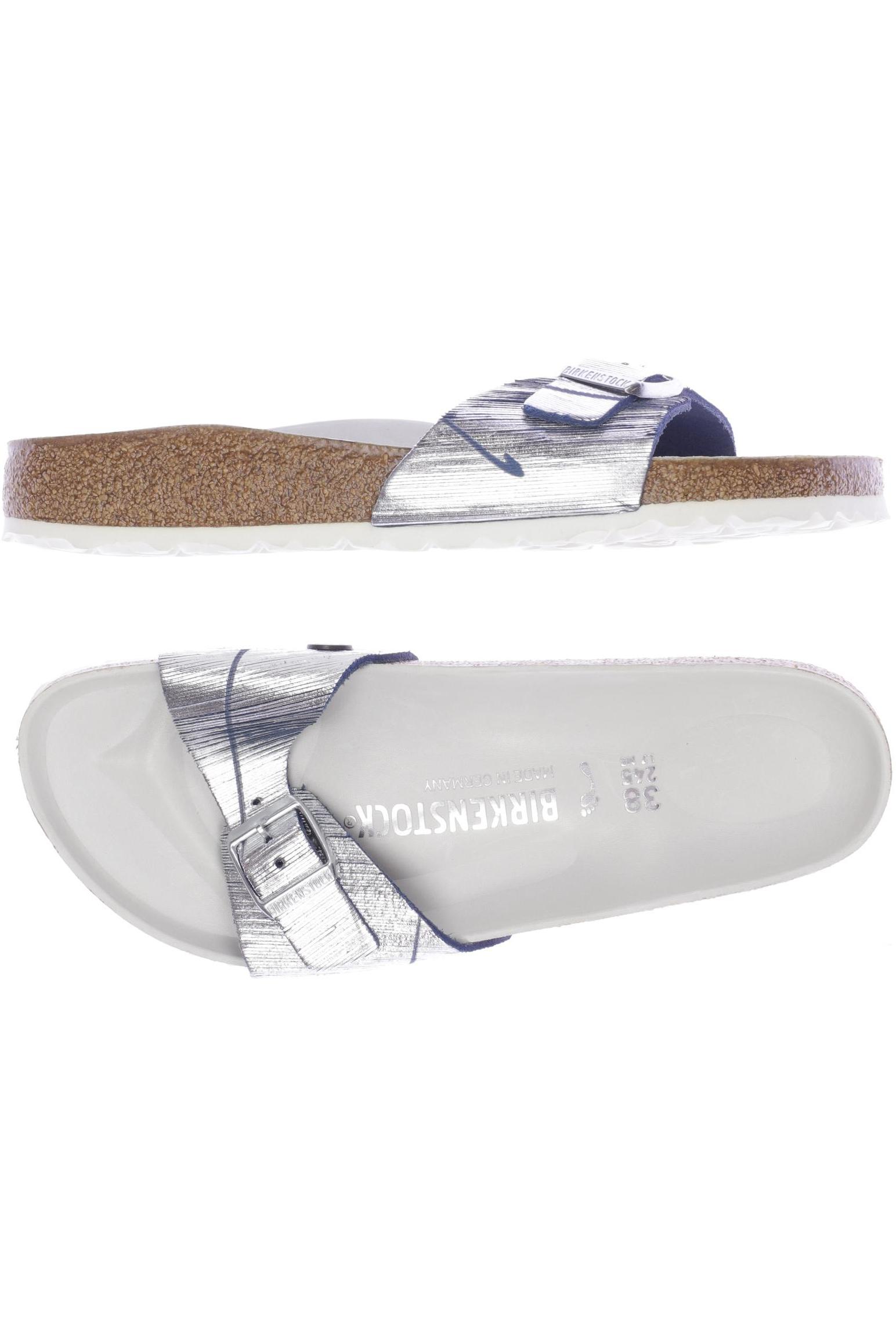 

Birkenstock Damen Sandale, silber, Gr. 38