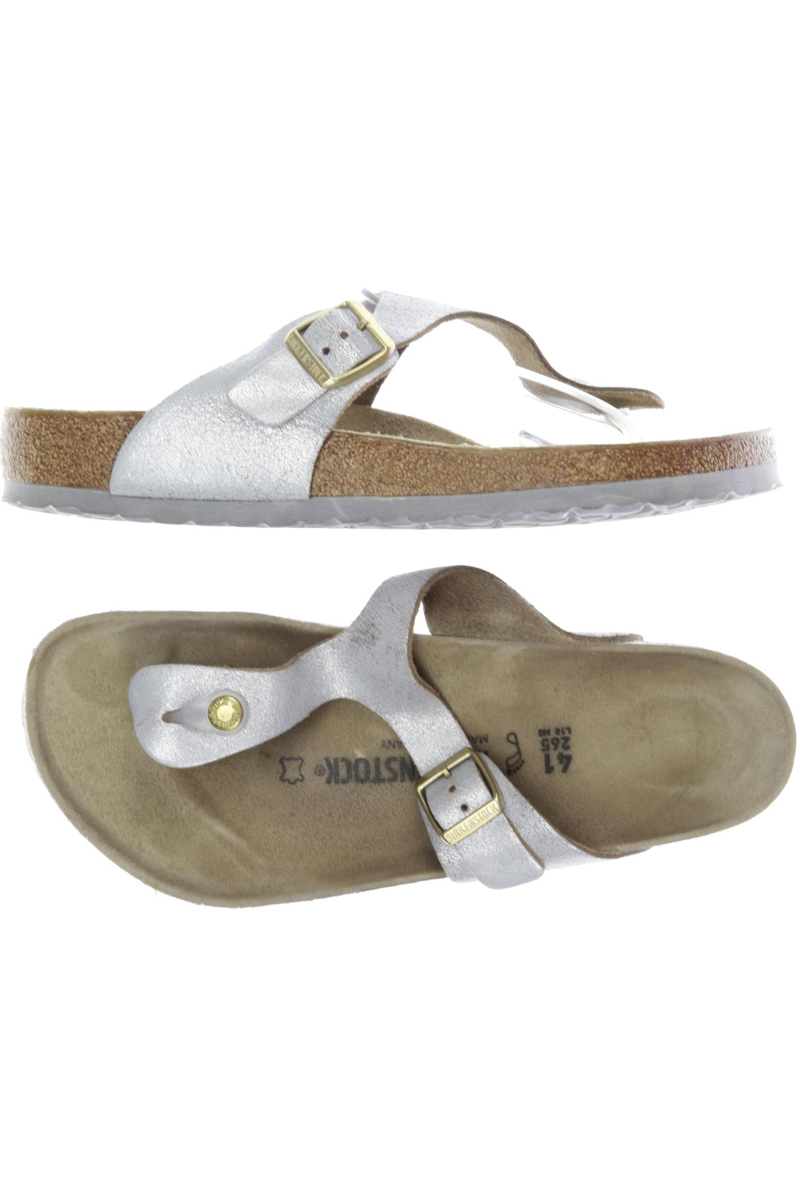 

Birkenstock Damen Sandale, silber, Gr. 41
