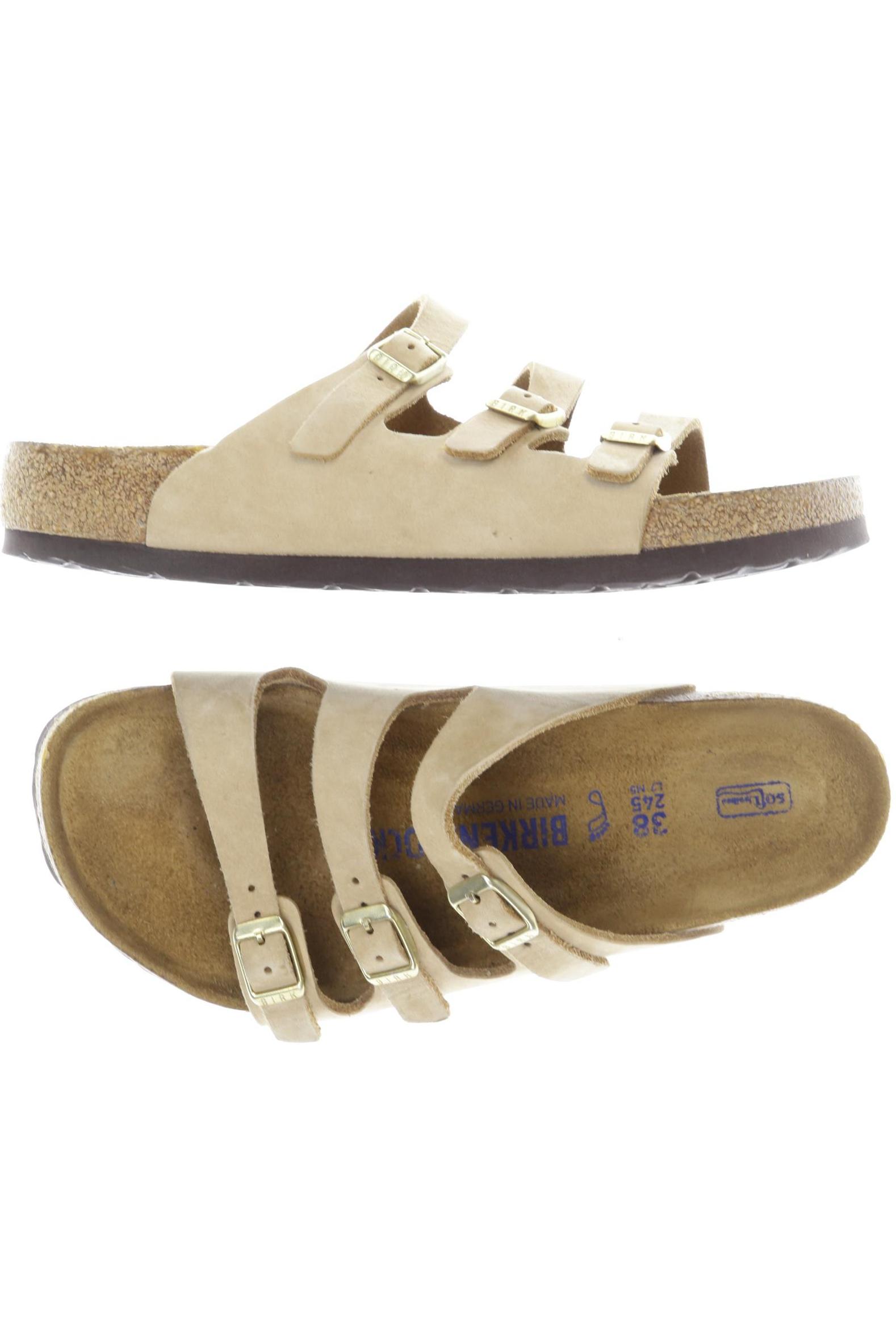 

Birkenstock Damen Sandale, beige, Gr. 38