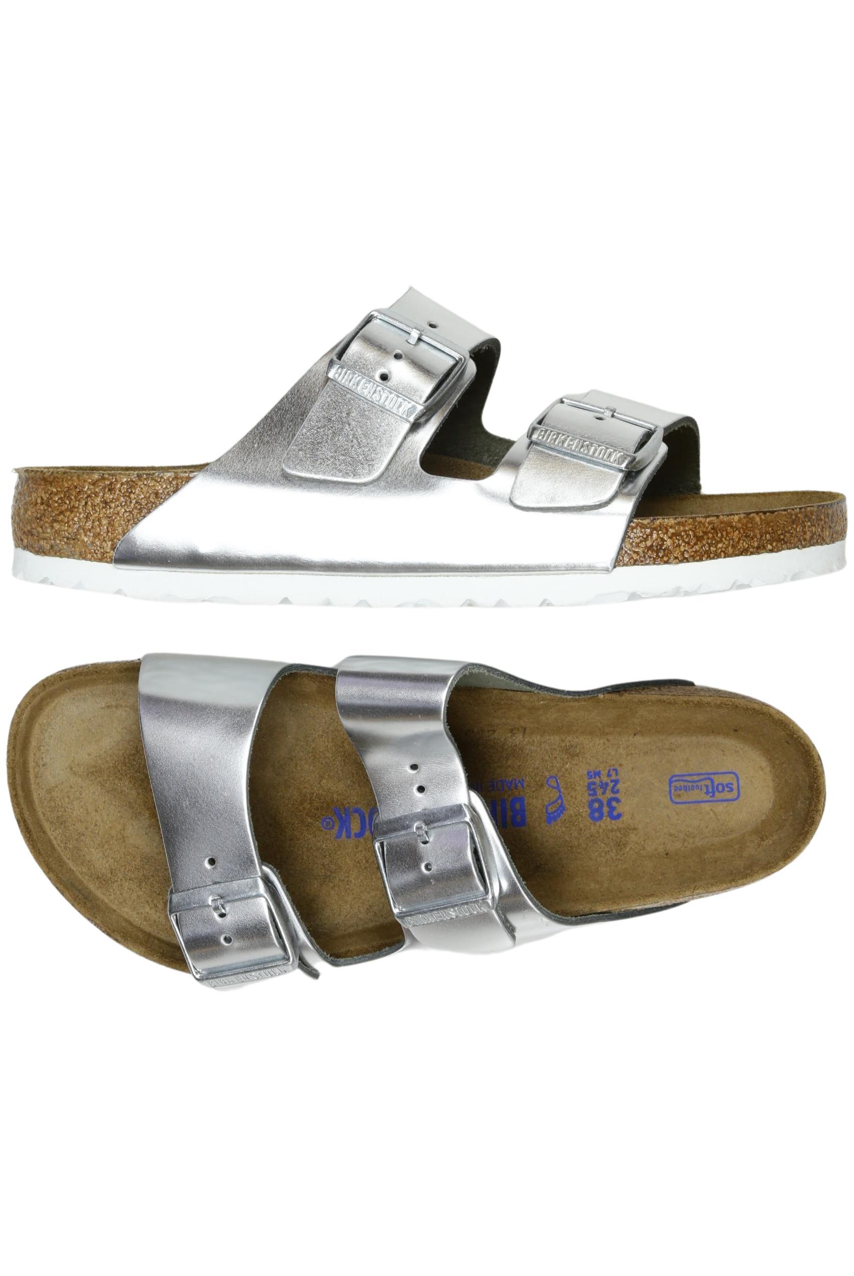 

Birkenstock Damen Sandale, silber, Gr. 38
