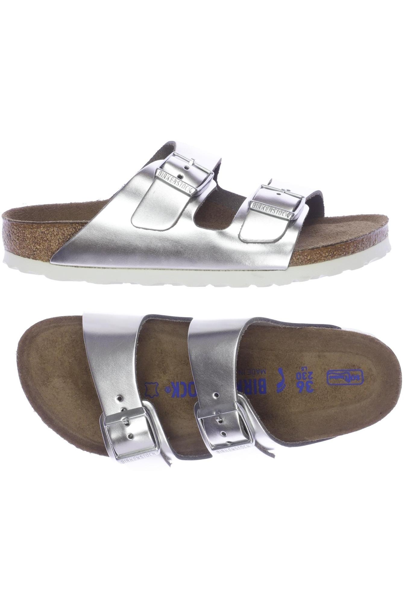 

Birkenstock Damen Sandale, silber, Gr. 36