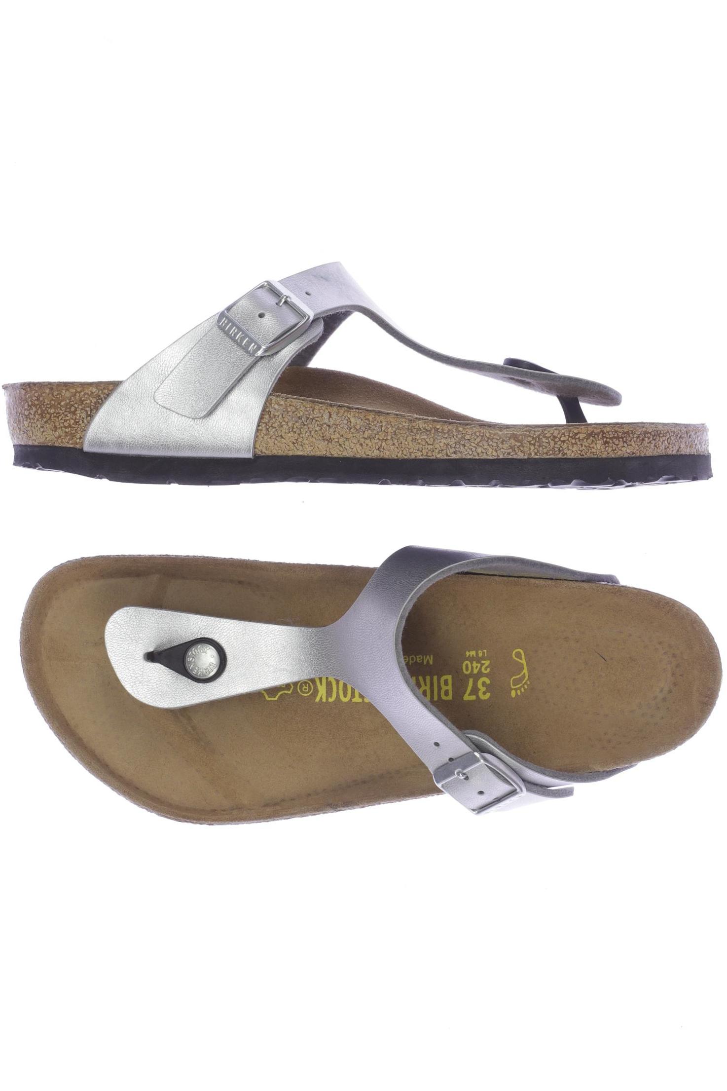 

Birkenstock Damen Sandale, silber, Gr. 37