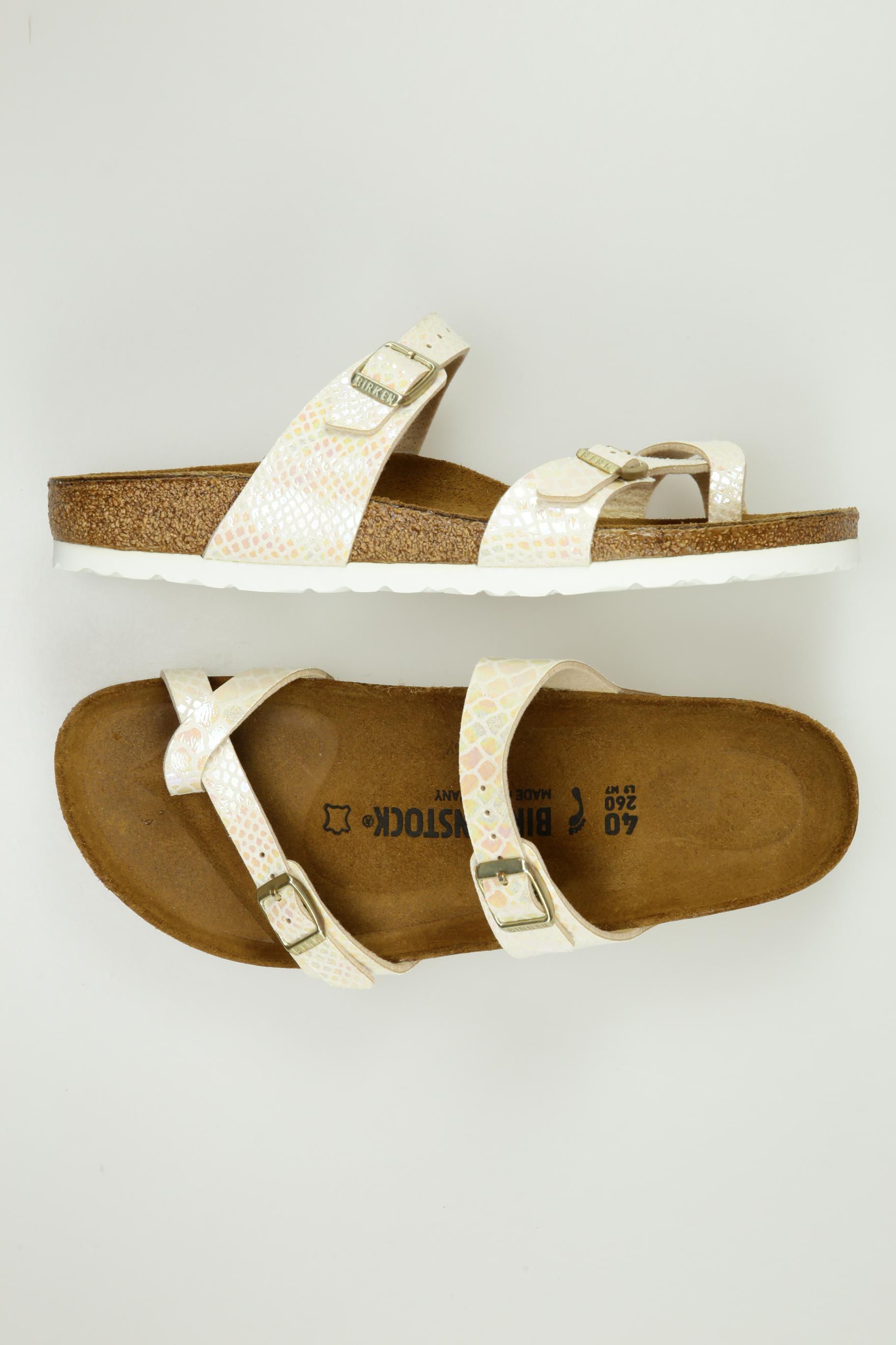 

Birkenstock Damen Sandale, cremeweiß, Gr. 40