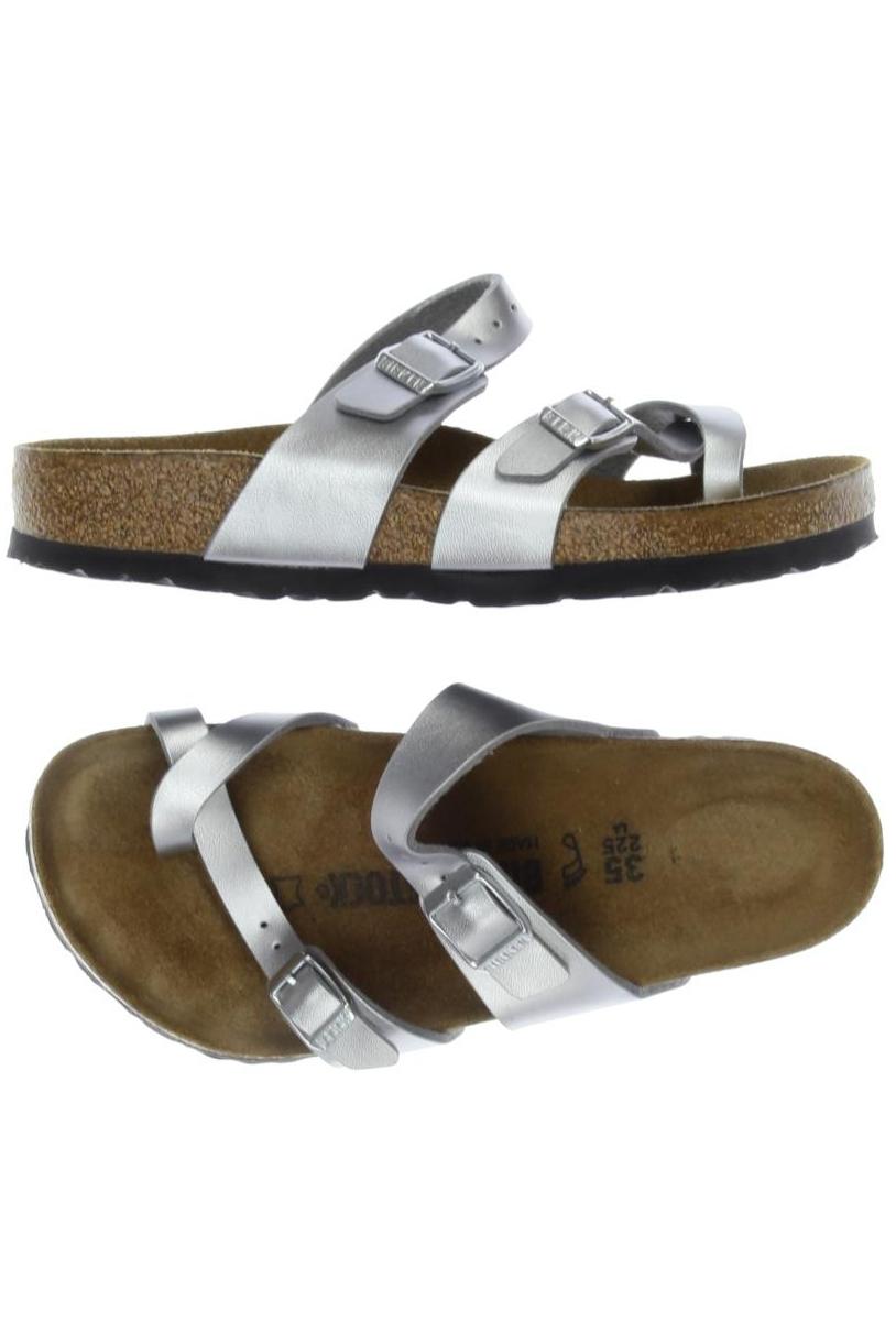 

Birkenstock Damen Sandale, silber, Gr. 35