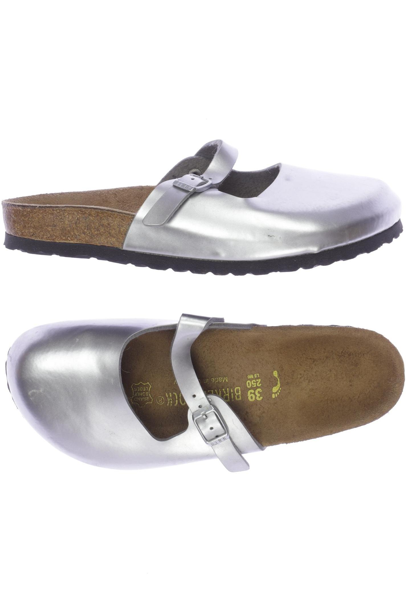 

Birkenstock Damen Sandale, silber, Gr. 39