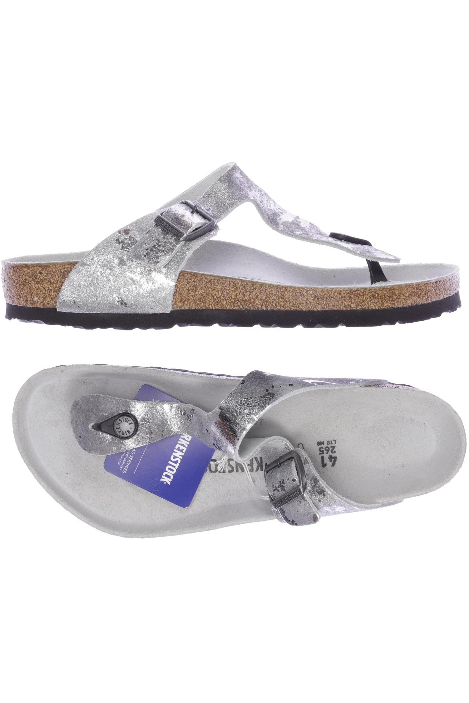 

Birkenstock Damen Sandale, silber, Gr. 41