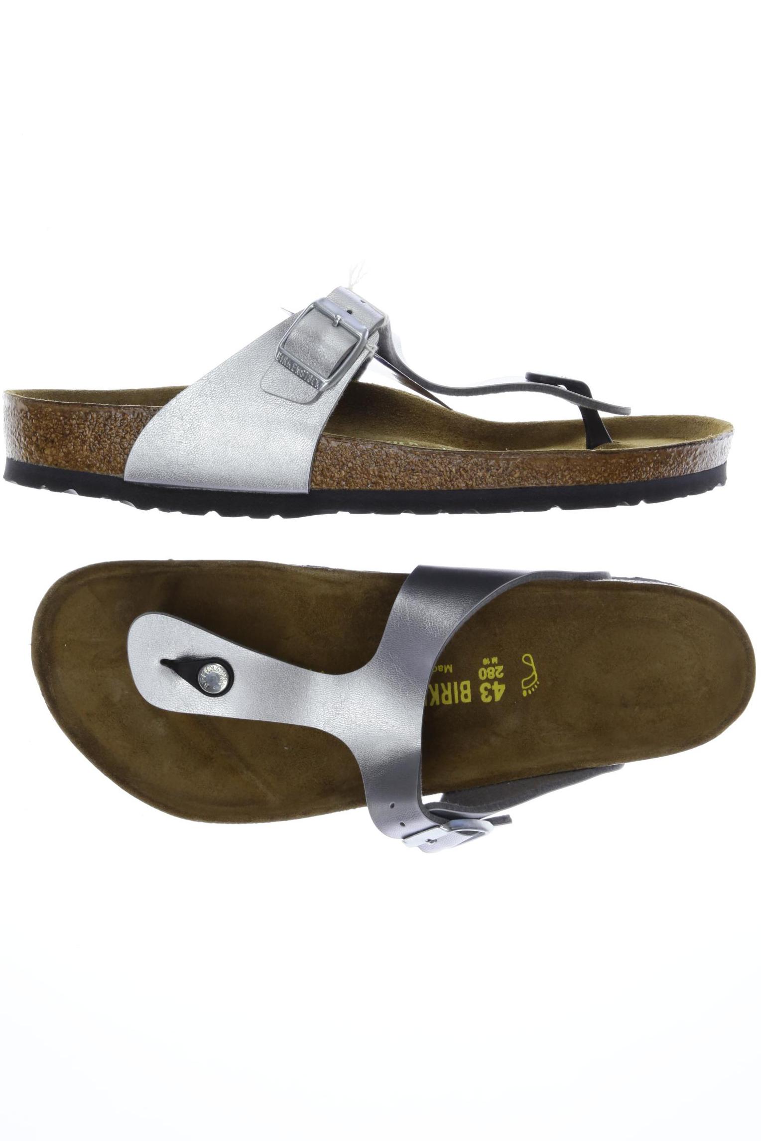 

Birkenstock Damen Sandale, silber, Gr. 43