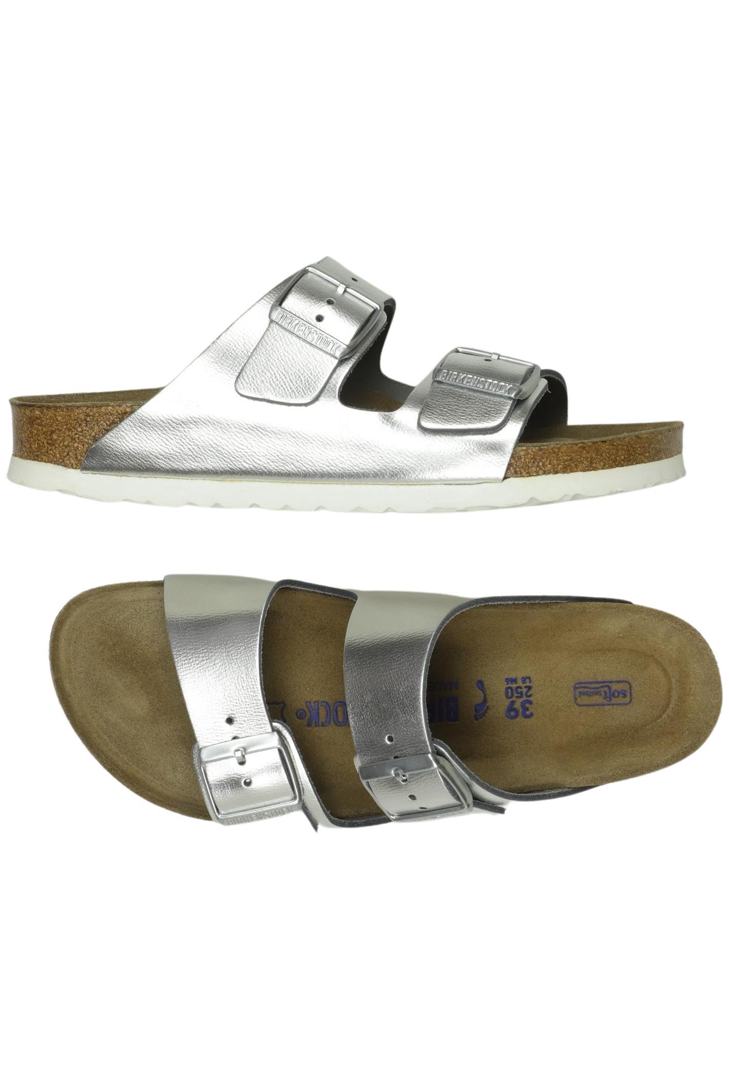 

Birkenstock Damen Sandale, silber, Gr. 39
