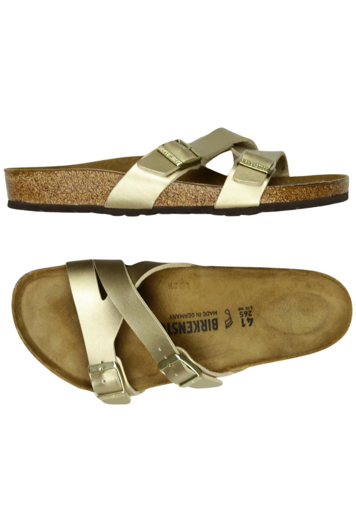 

Birkenstock Damen Sandale, gold, Gr. 41