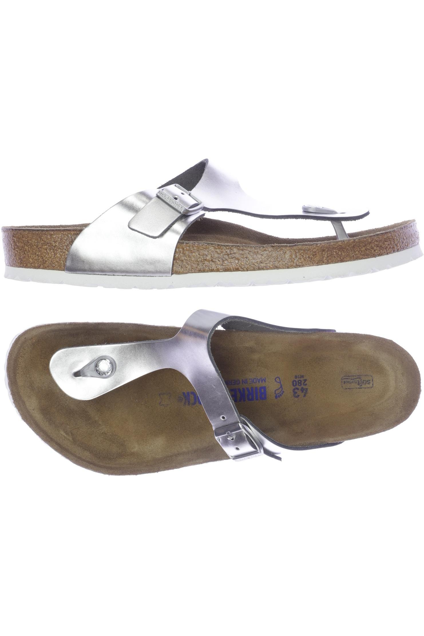 

Birkenstock Damen Sandale, silber, Gr. 43