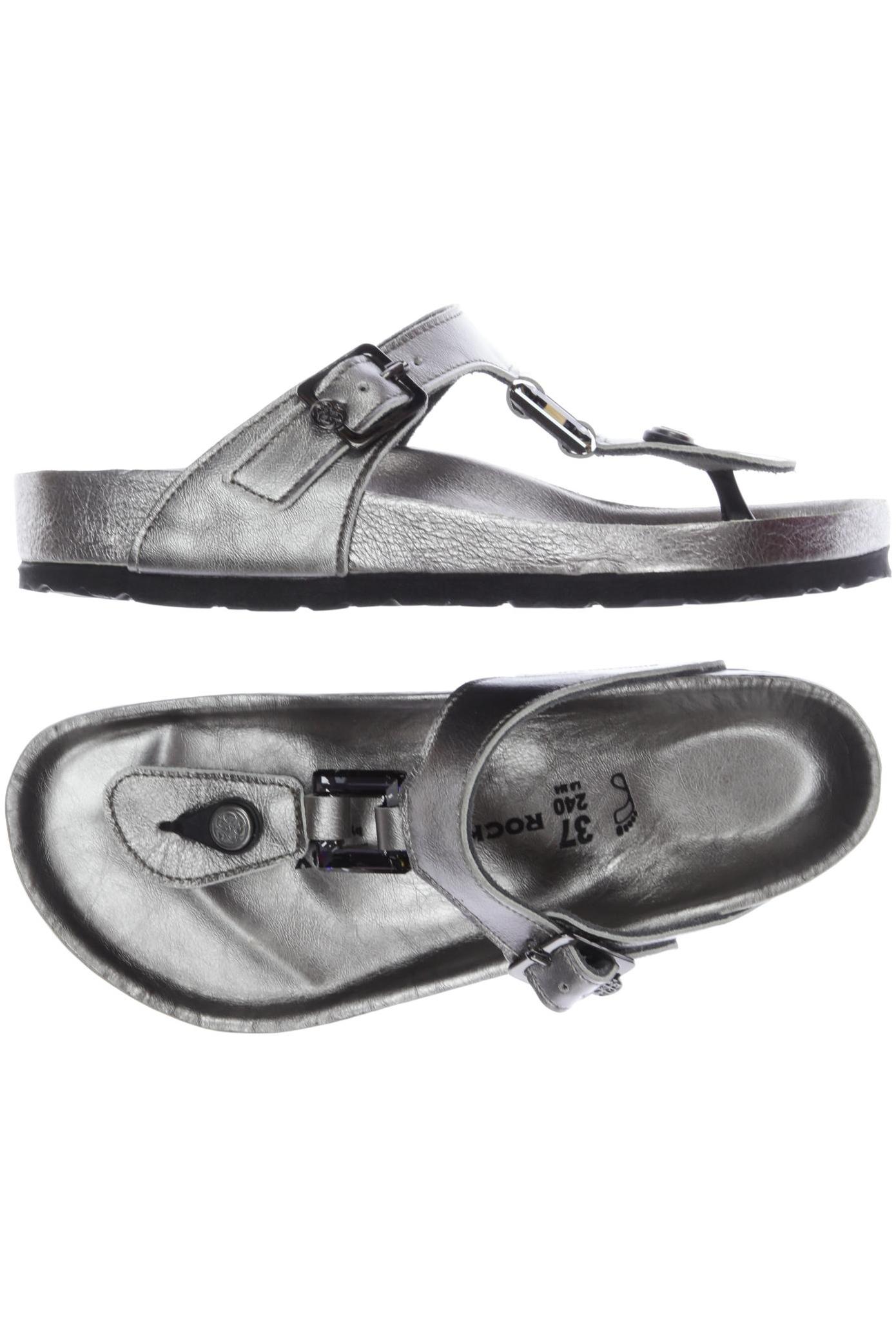 

Birkenstock Damen Sandale, silber, Gr. 37