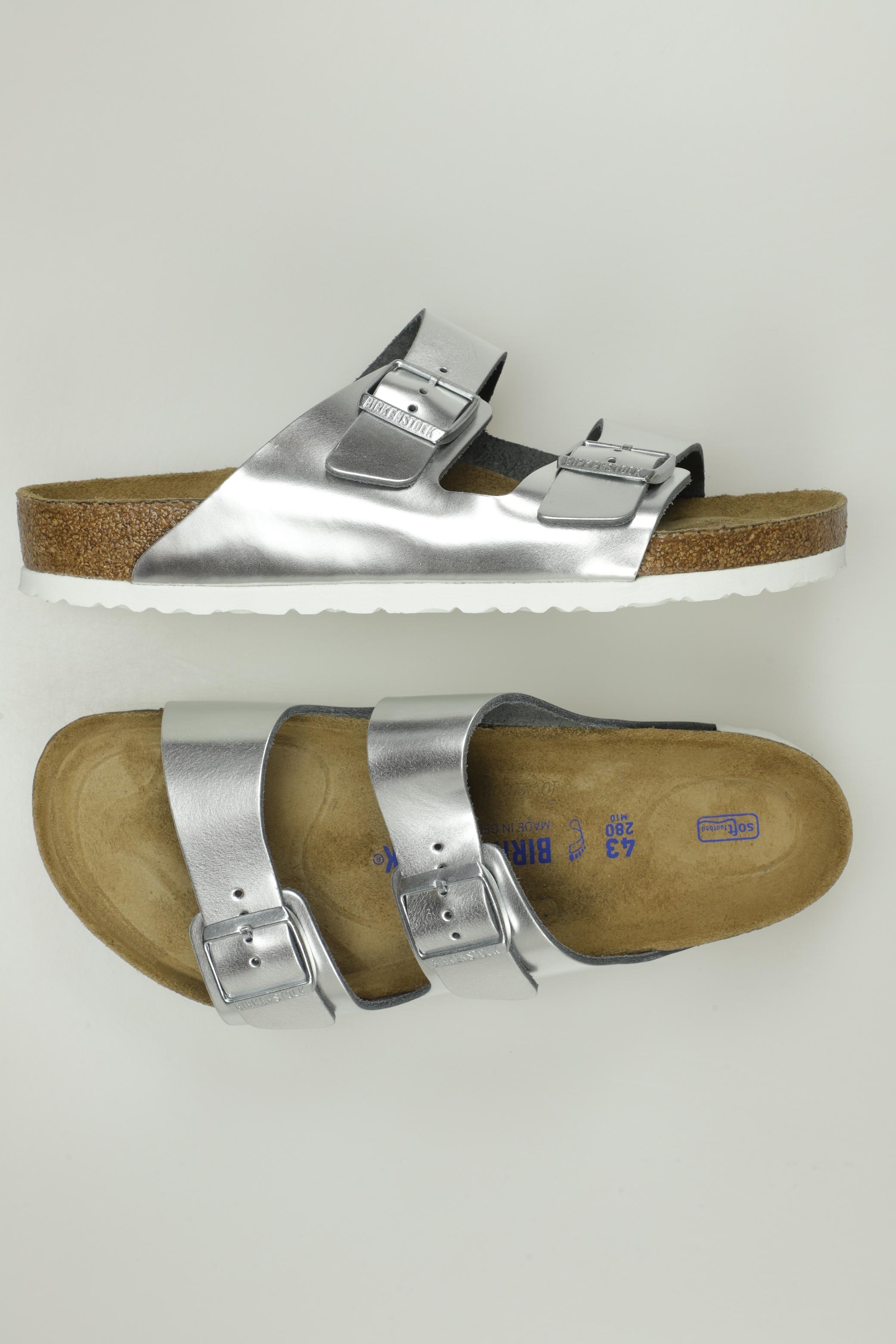 

Birkenstock Damen Sandale, silber, Gr. 43