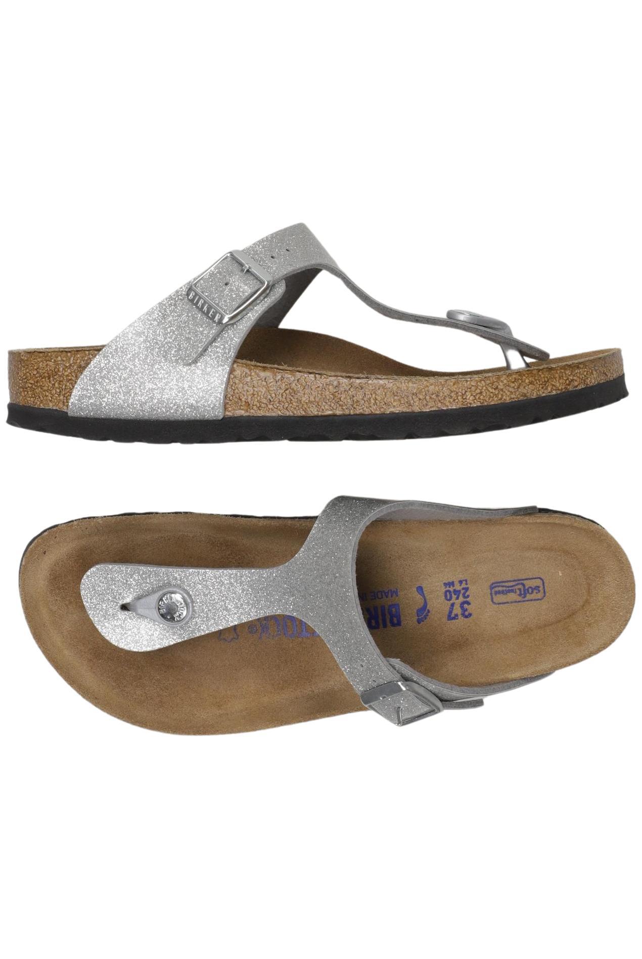 

Birkenstock Damen Sandale, silber, Gr. 37