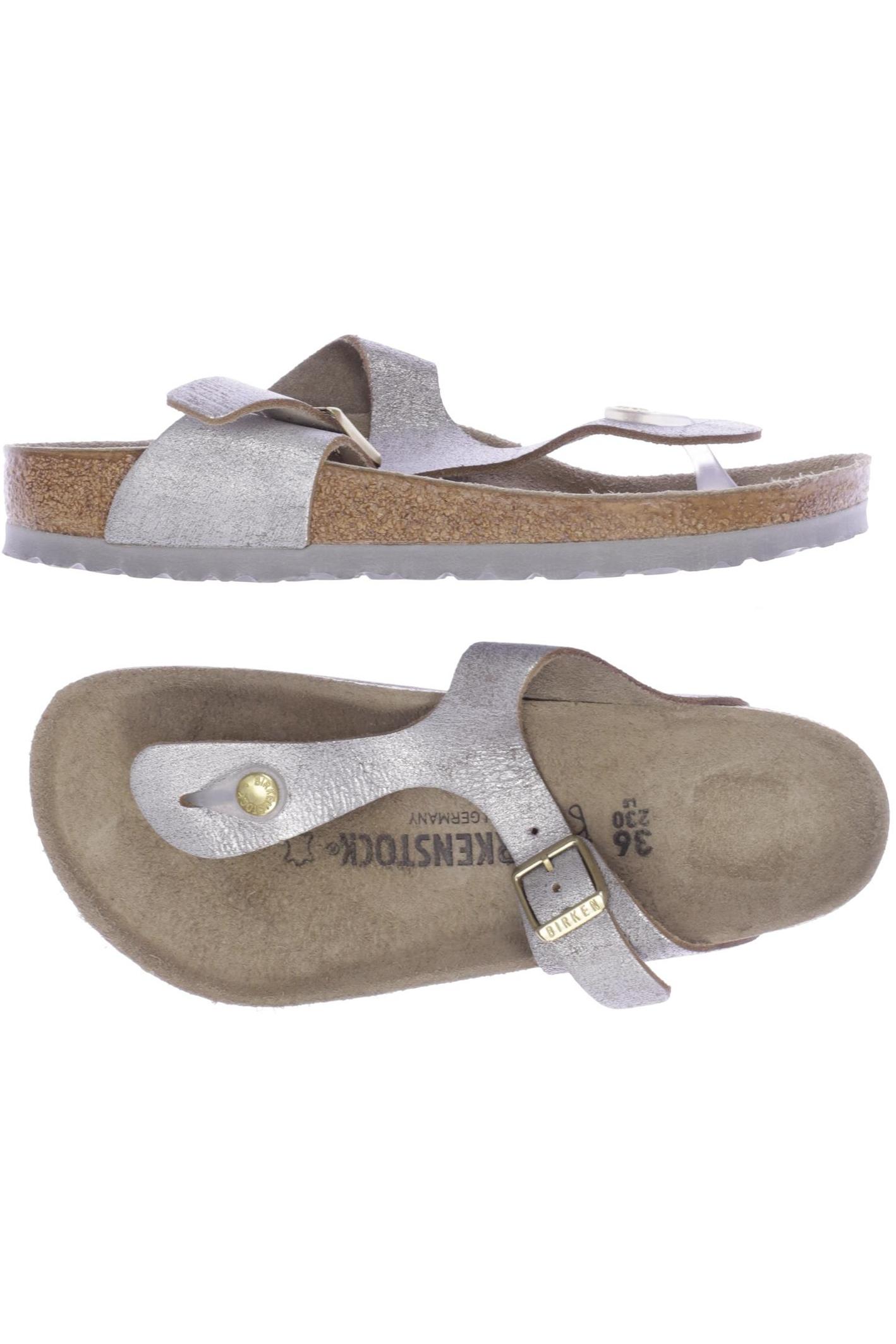 

Birkenstock Damen Sandale, silber, Gr. 36