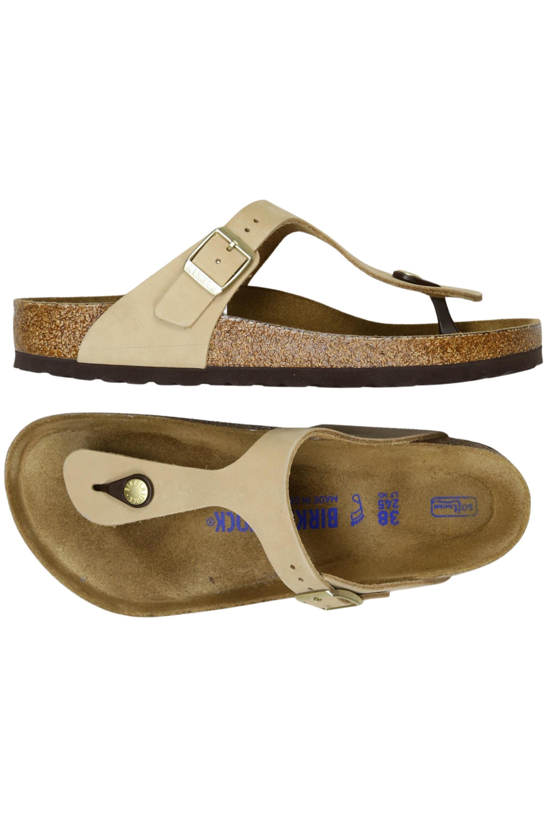 

Birkenstock Damen Sandale, beige, Gr. 38