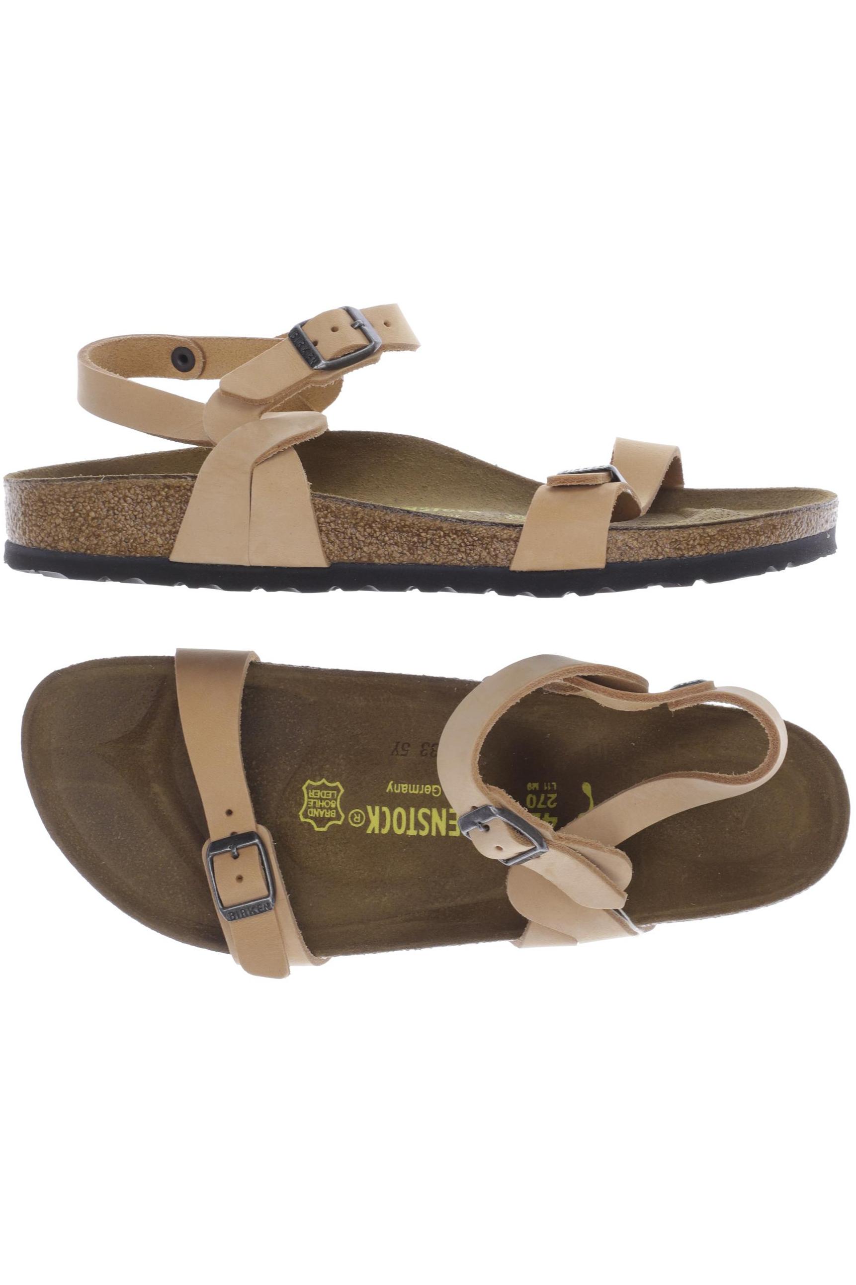 

Birkenstock Damen Sandale, beige, Gr. 42