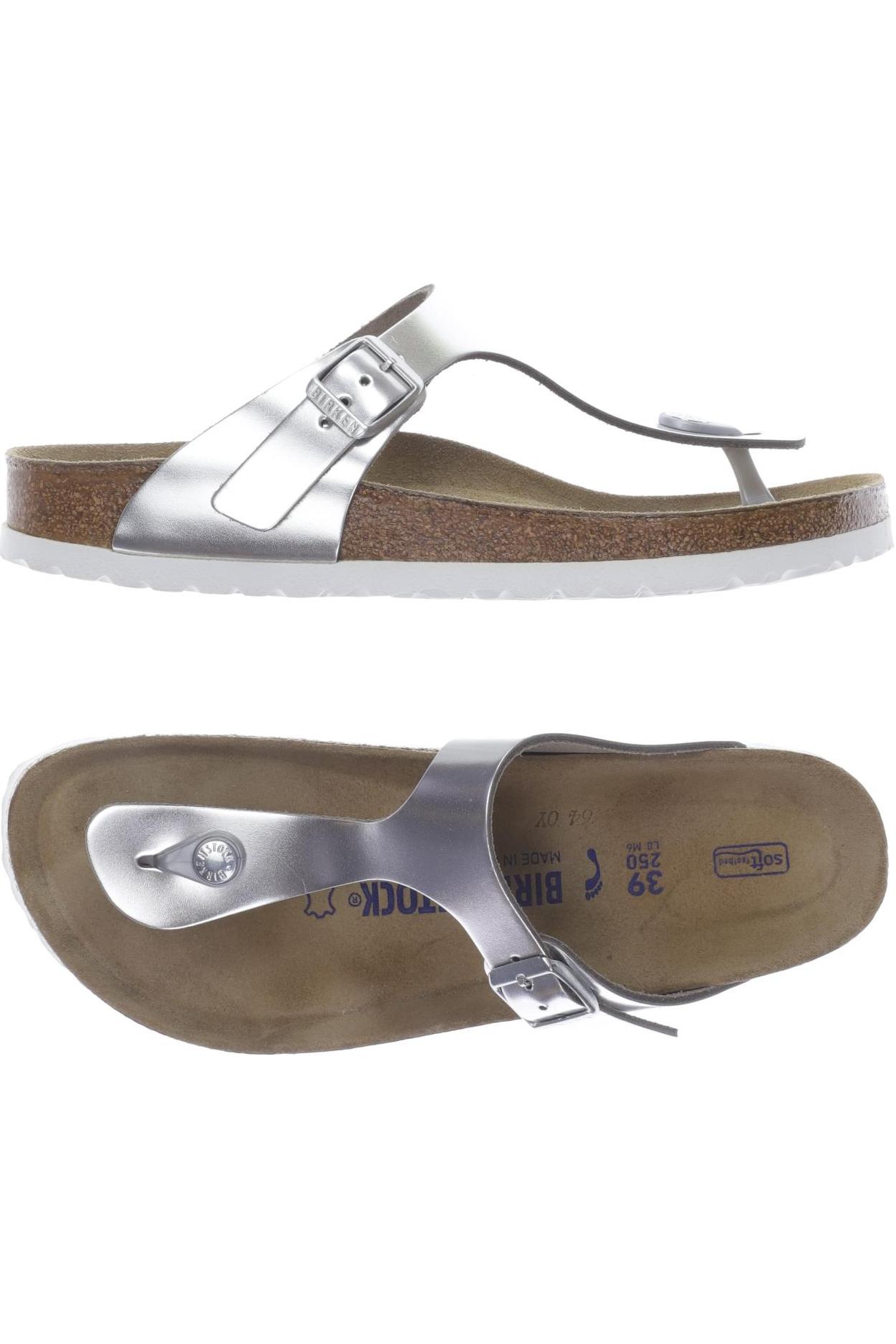 

Birkenstock Damen Sandale, silber, Gr. 39