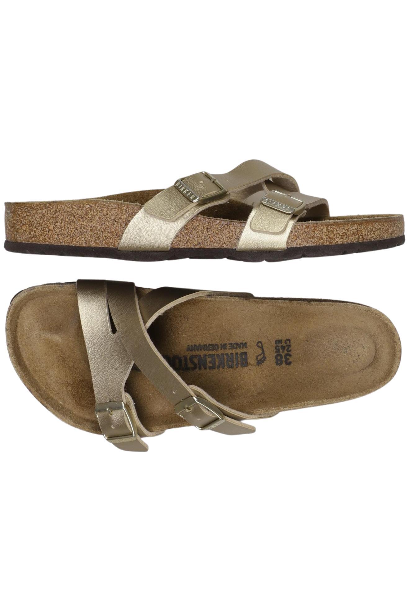 

Birkenstock Damen Sandale, gold, Gr. 38