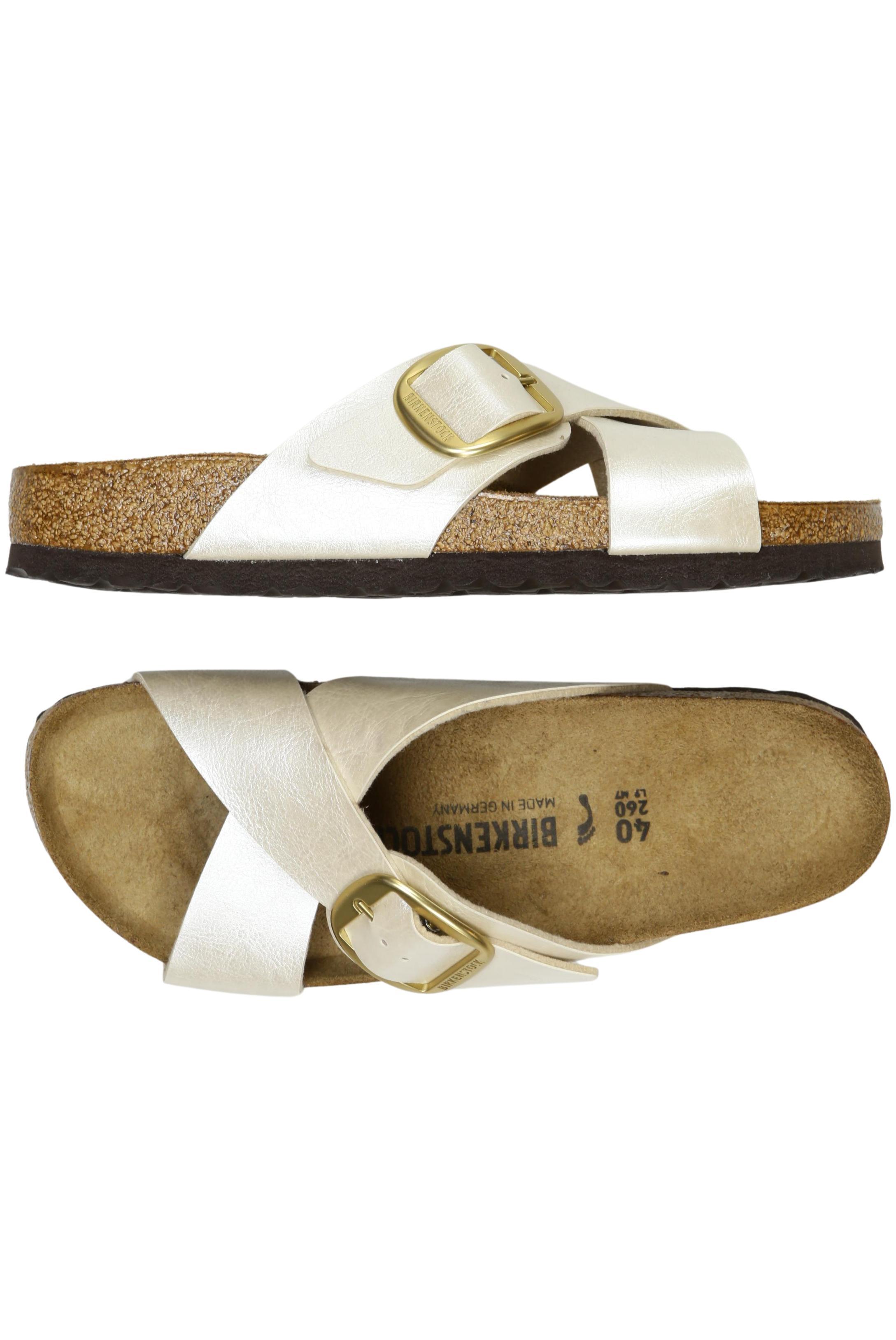 

Birkenstock Damen Sandale, cremeweiß, Gr. 40