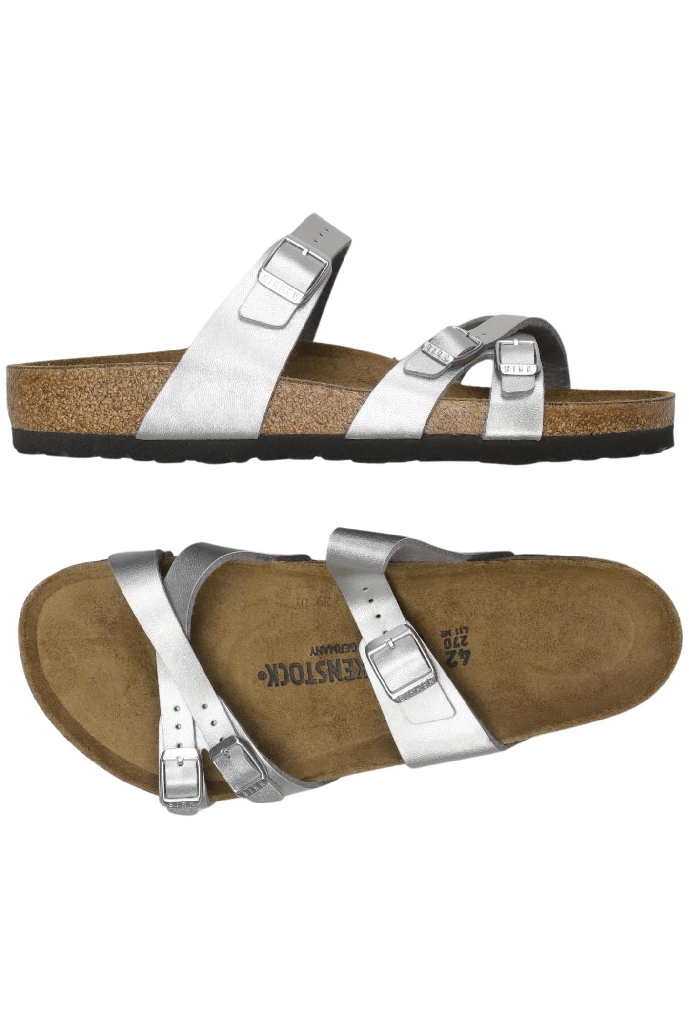 

Birkenstock Damen Sandale, silber, Gr. 42
