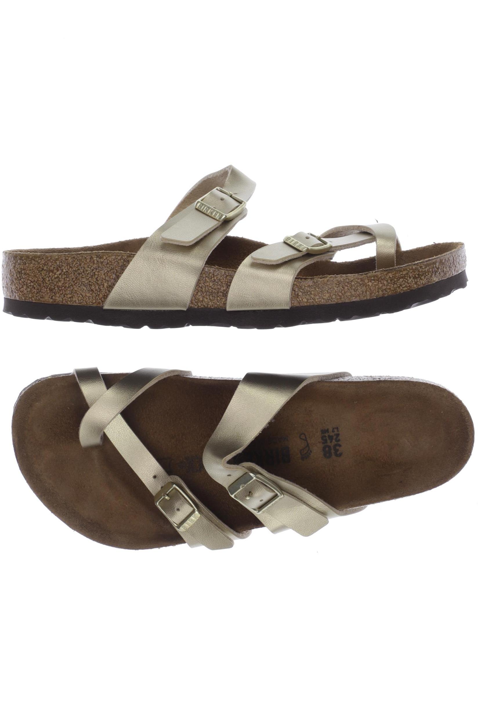 

Birkenstock Damen Sandale, gold, Gr. 38