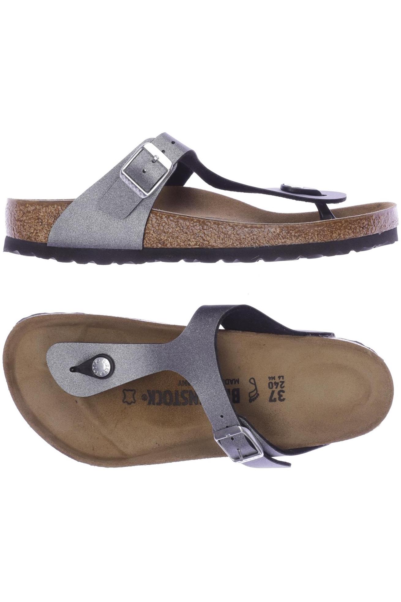 

Birkenstock Damen Sandale, silber, Gr. 37