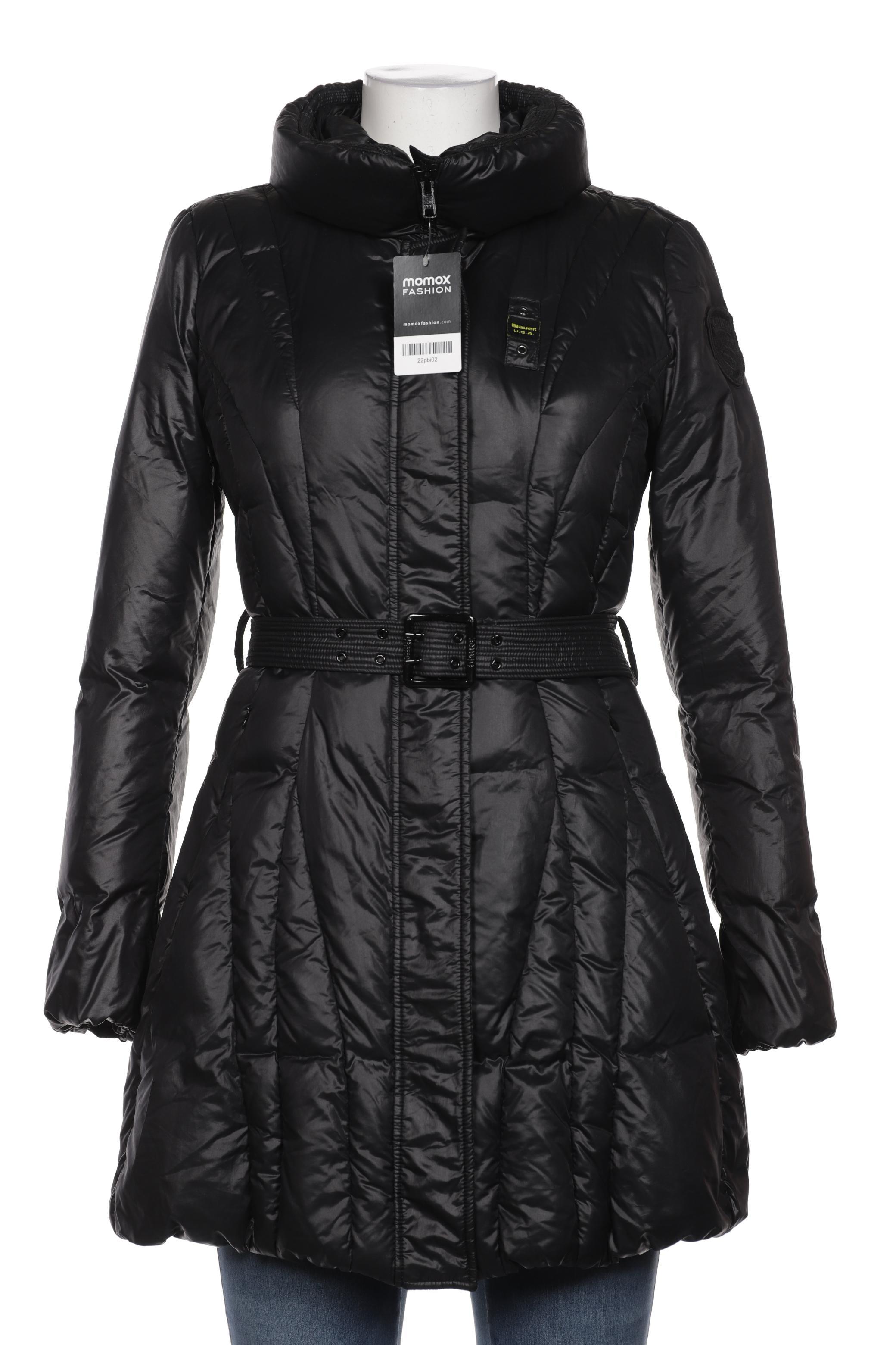 

blauer Damen Mantel, schwarz