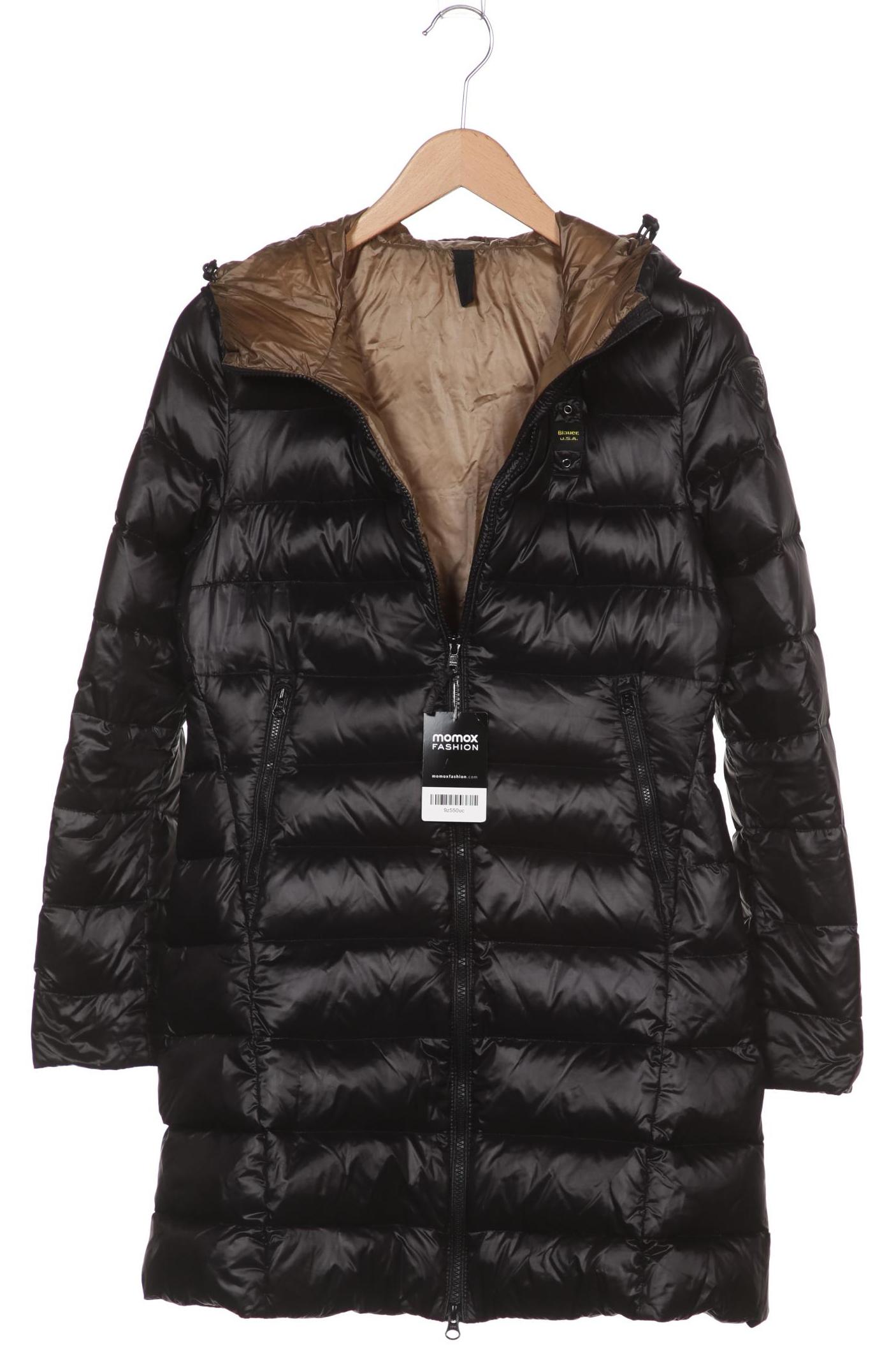 

blauer Damen Mantel, schwarz