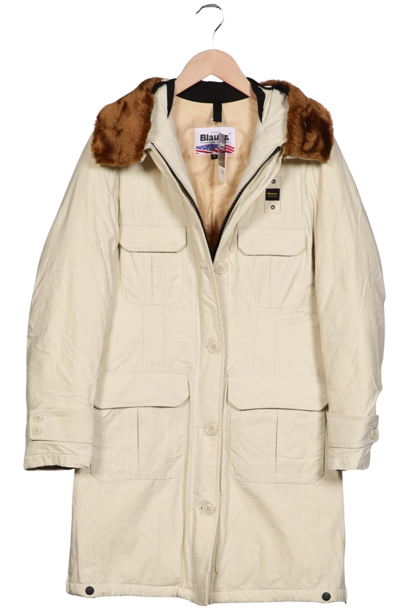 

blauer Damen Mantel, cremeweiß, Gr. 38