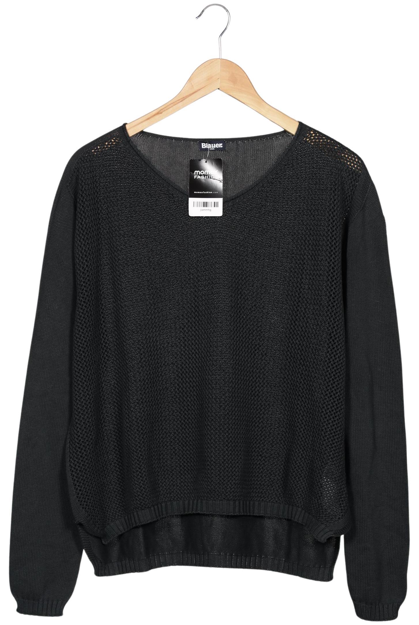 

blauer Damen Pullover, schwarz, Gr. 44