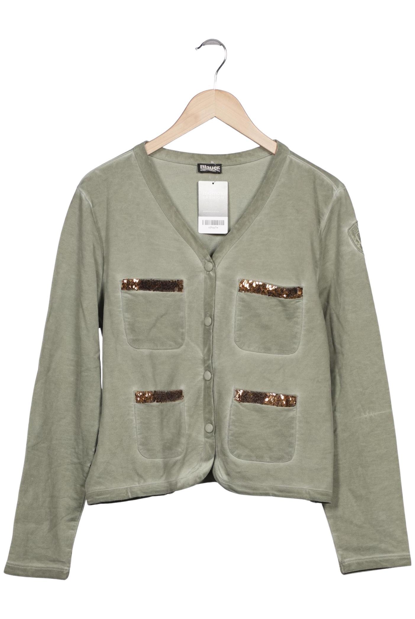 

blauer Damen Strickjacke, grün, Gr. 42