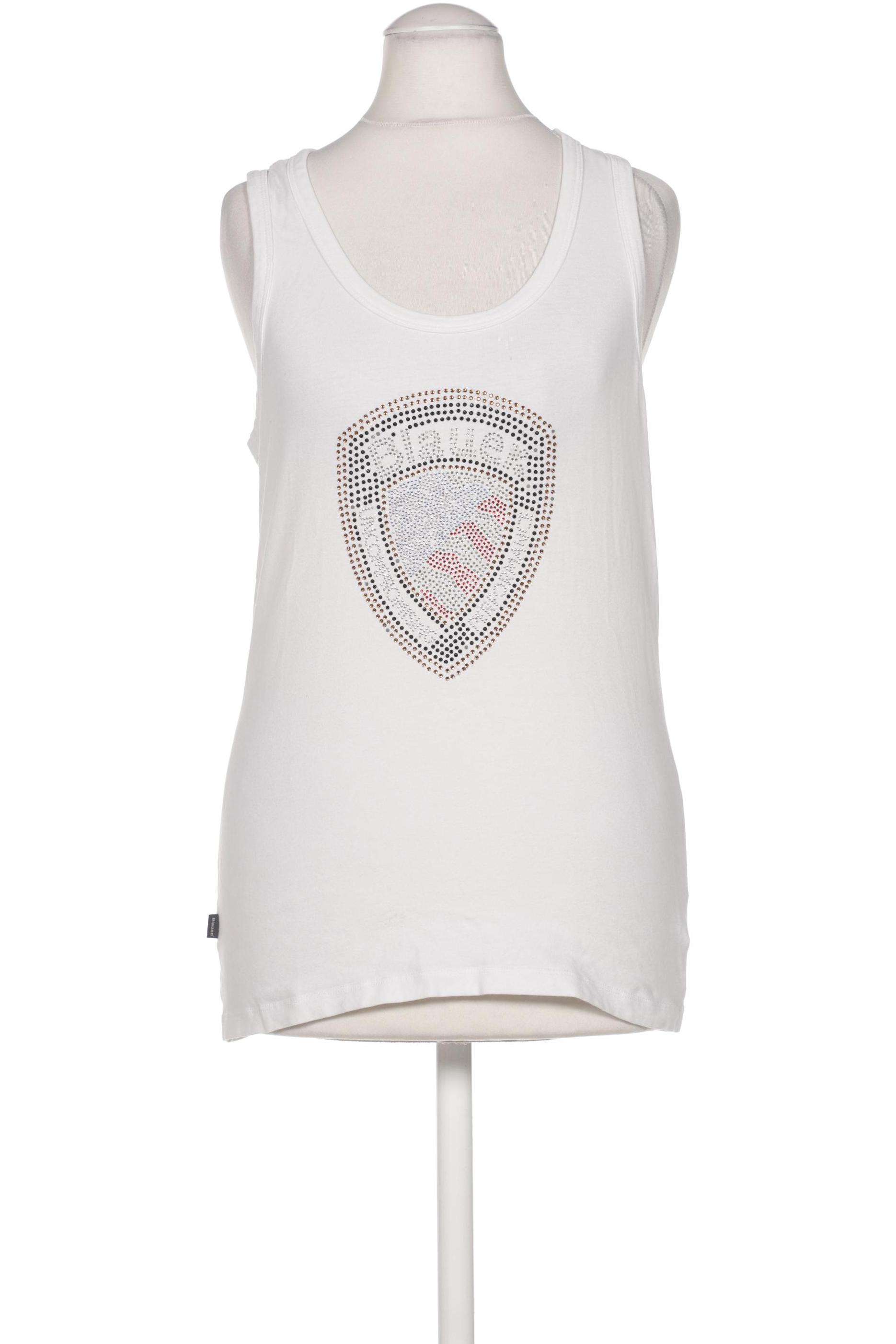 

blauer Damen Top, weiß, Gr. 36