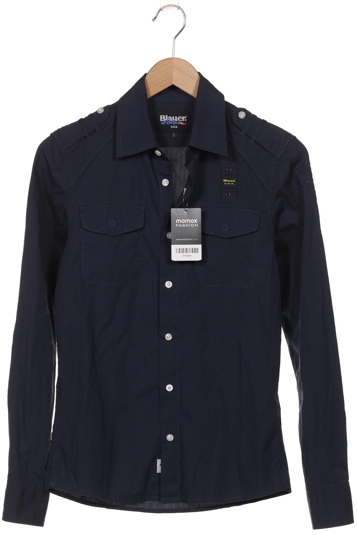 

blauer Herren Hemd, marineblau, Gr. 46