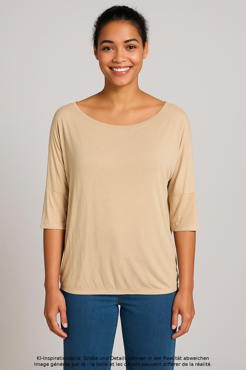 

Blaumax Damen T-Shirt, beige, Gr. 38