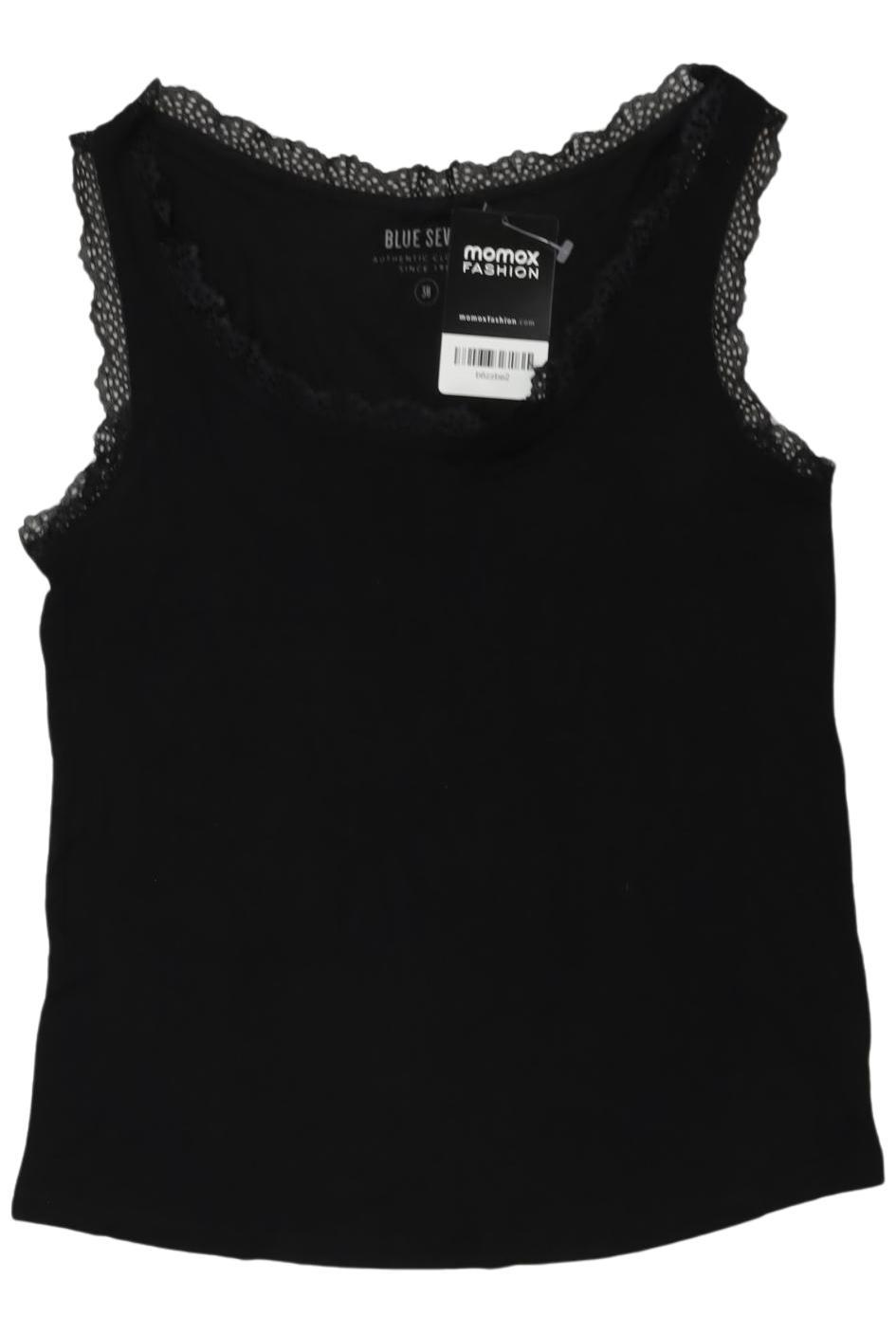 

blue seven Damen Top, schwarz, Gr. 38