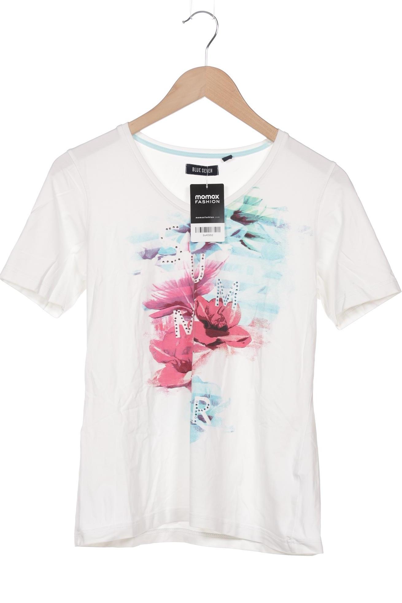 

blue seven Damen T-Shirt, weiß, Gr. 38