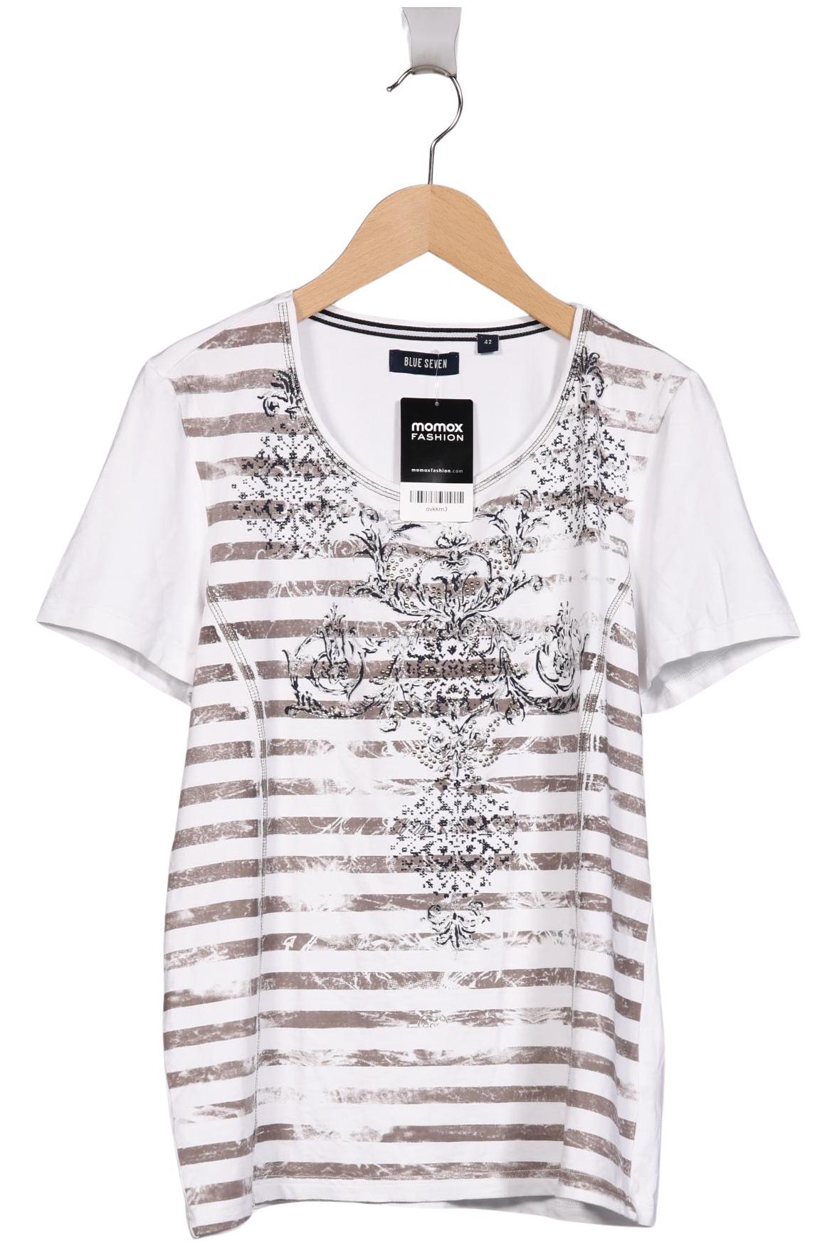 

blue seven Damen T-Shirt, weiß, Gr. 42