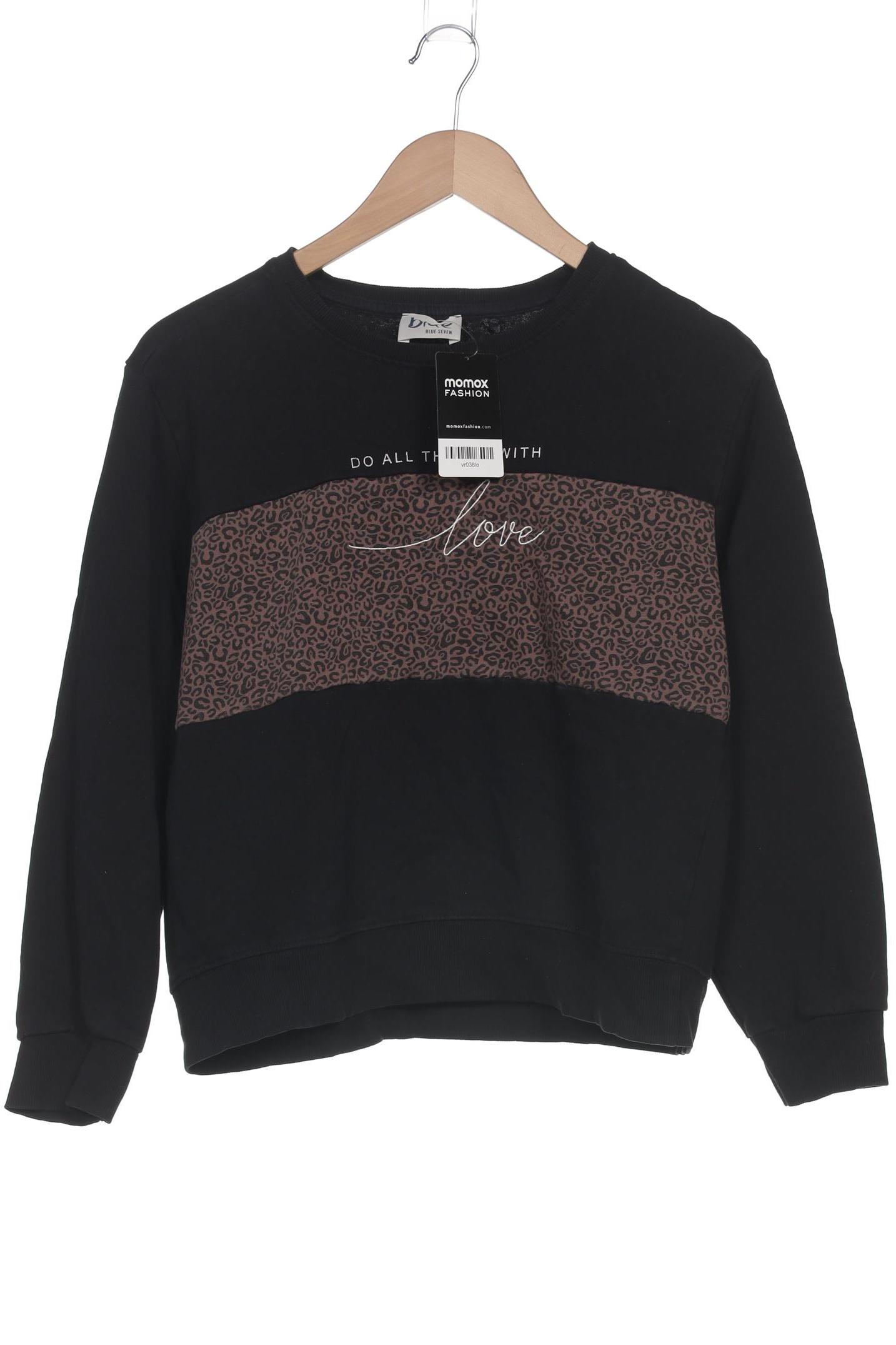 

blue seven Damen Sweatshirt, schwarz, Gr. 38