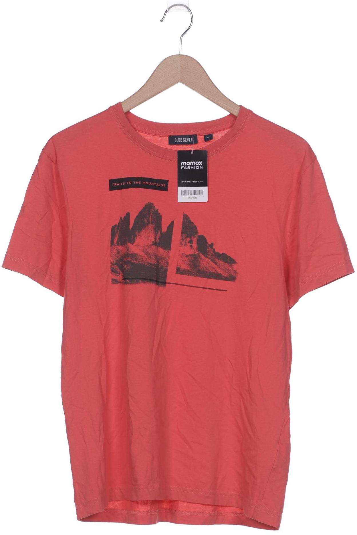 

blue seven Herren T-Shirt, pink, Gr. 48