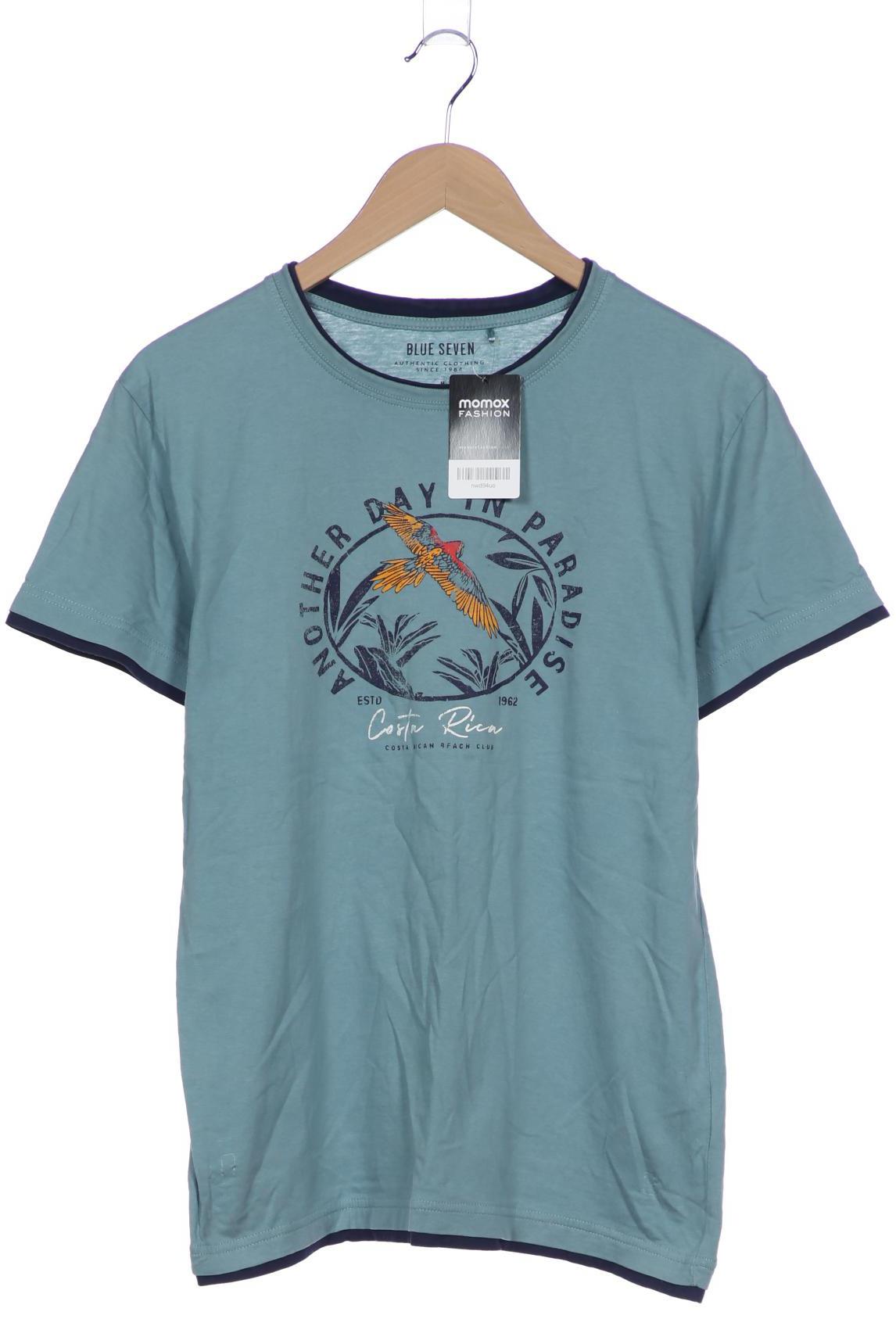 

blue seven Herren T-Shirt, türkis, Gr. 48