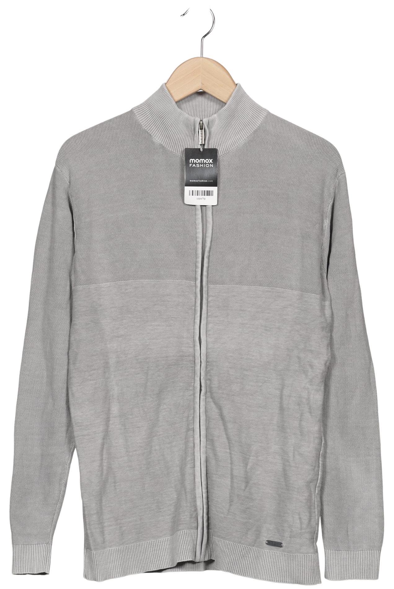 

blue seven Herren Strickjacke, grau, Gr. 48