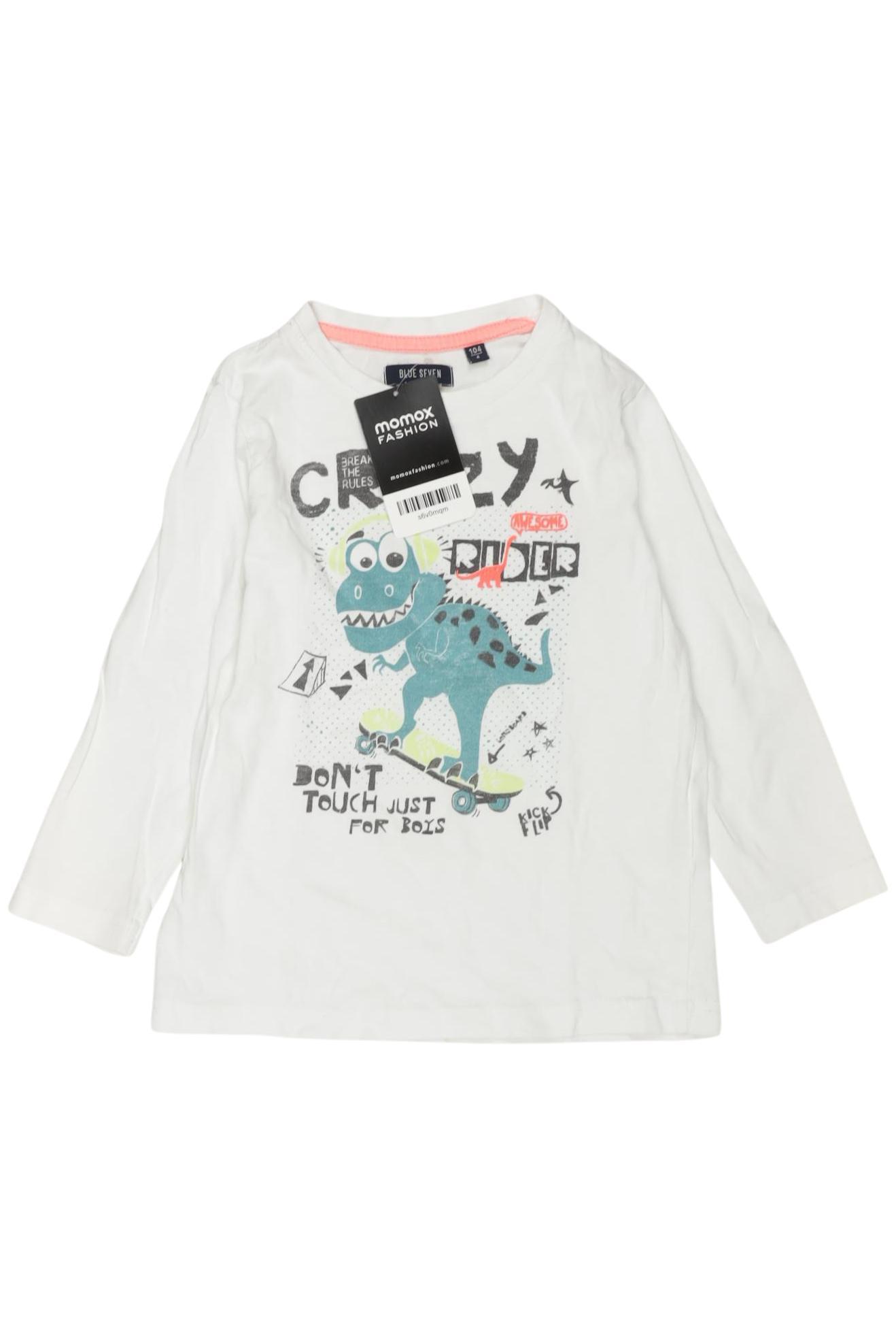 

blue seven Jungen Langarmshirt, weiß, Gr. 104