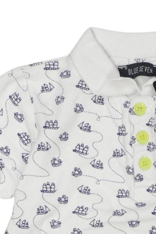 Thumbnail - blue seven Jungen Poloshirt, weiß, Gr. 74