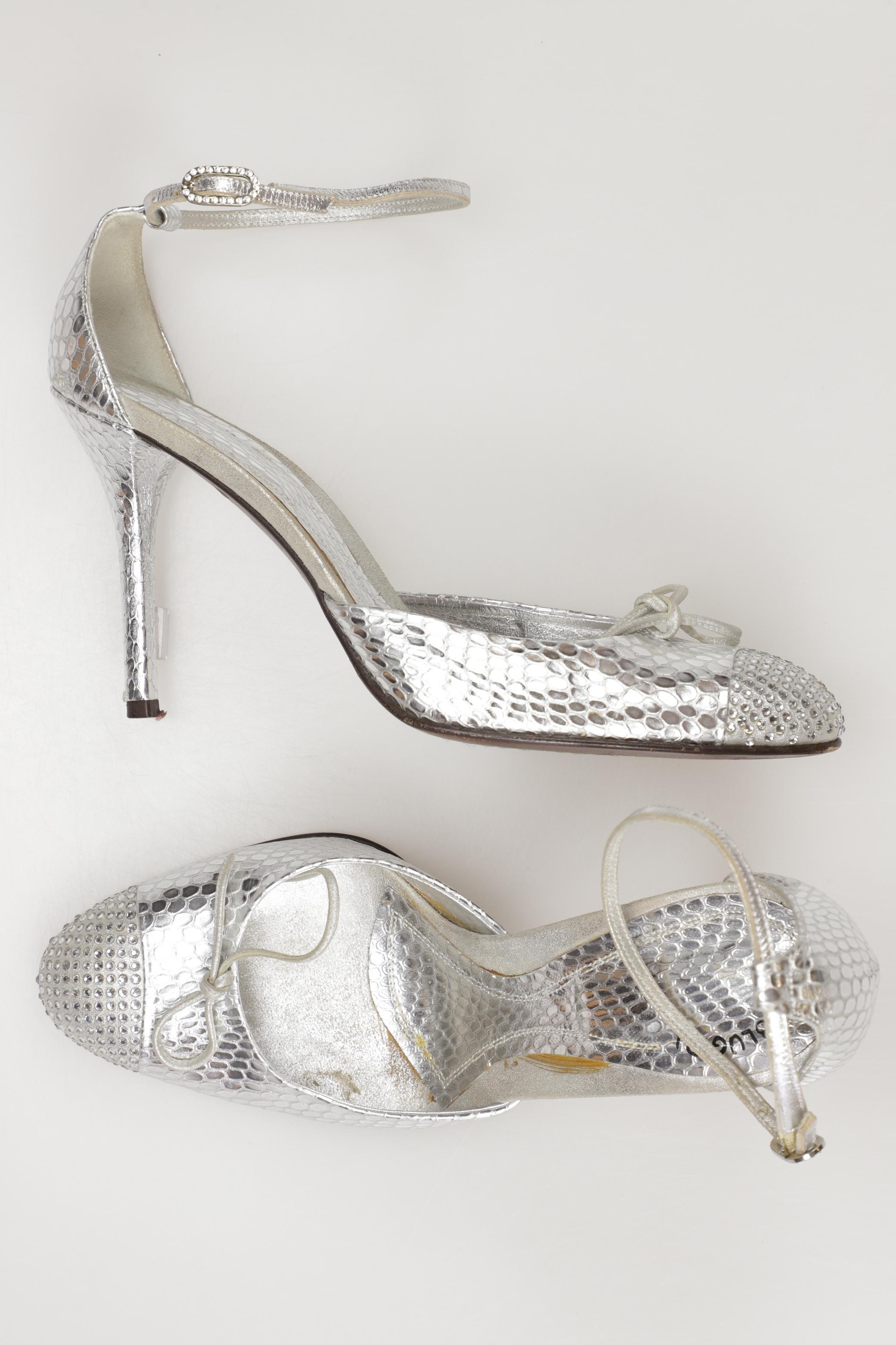 

blugirl Blumarine Damen Sandale, silber, Gr. 39