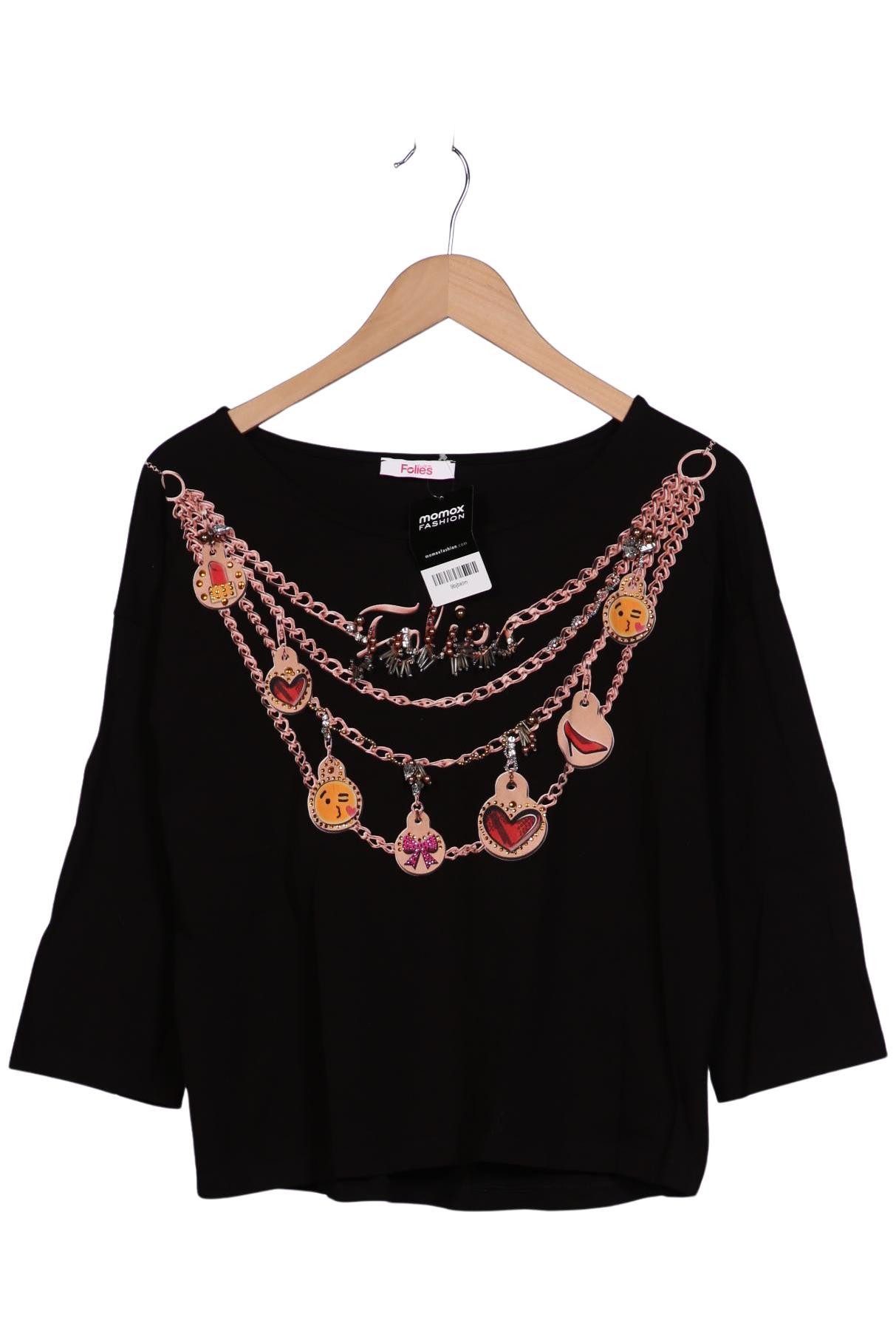 

blugirl Folies by Blumarine Damen Langarmshirt, schwarz, Gr. 34