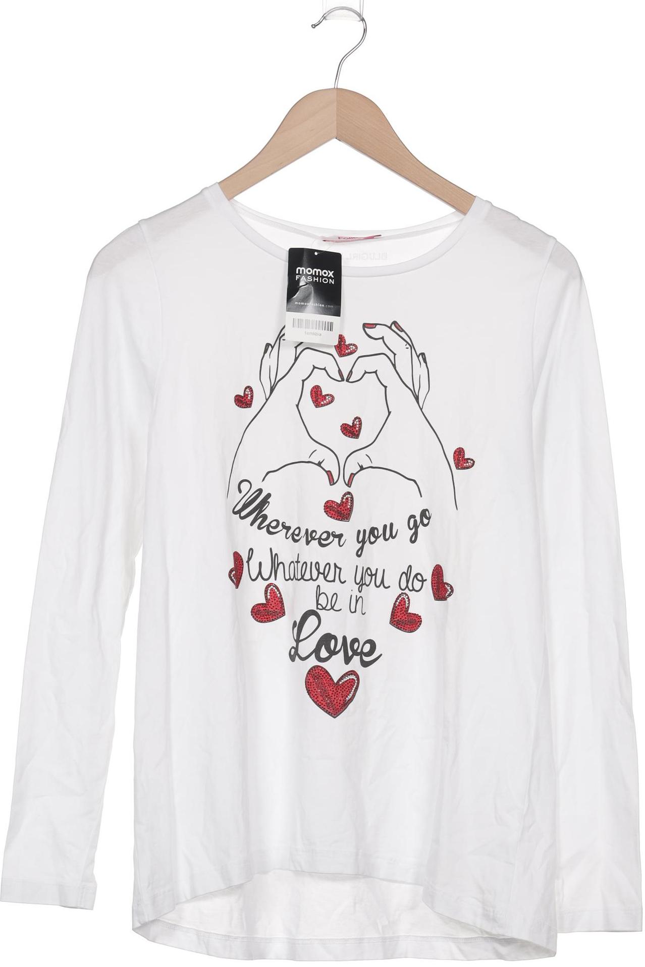 

blugirl Folies by Blumarine Damen Langarmshirt, weiß, Gr. 36