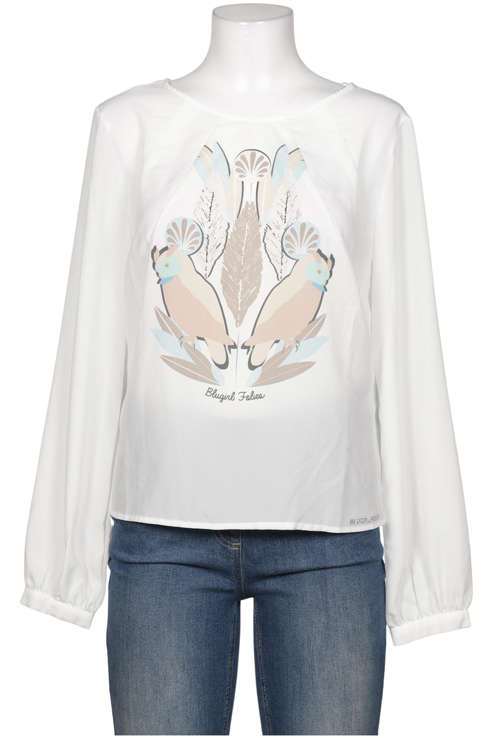 

blugirl Folies by Blumarine Damen Bluse, weiß, Gr. 36