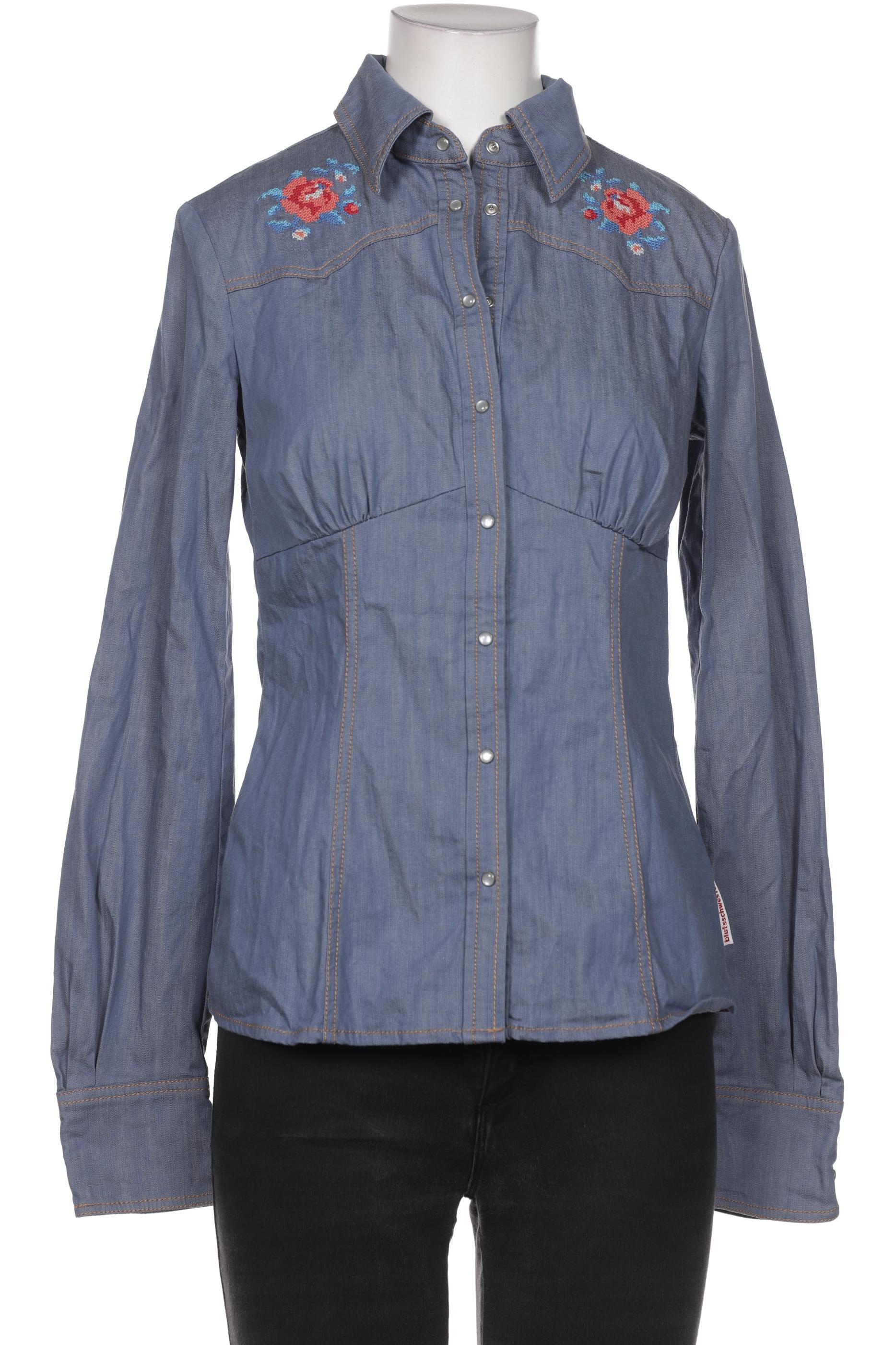 

Blutsgeschwister Damen Bluse, blau, Gr. 34