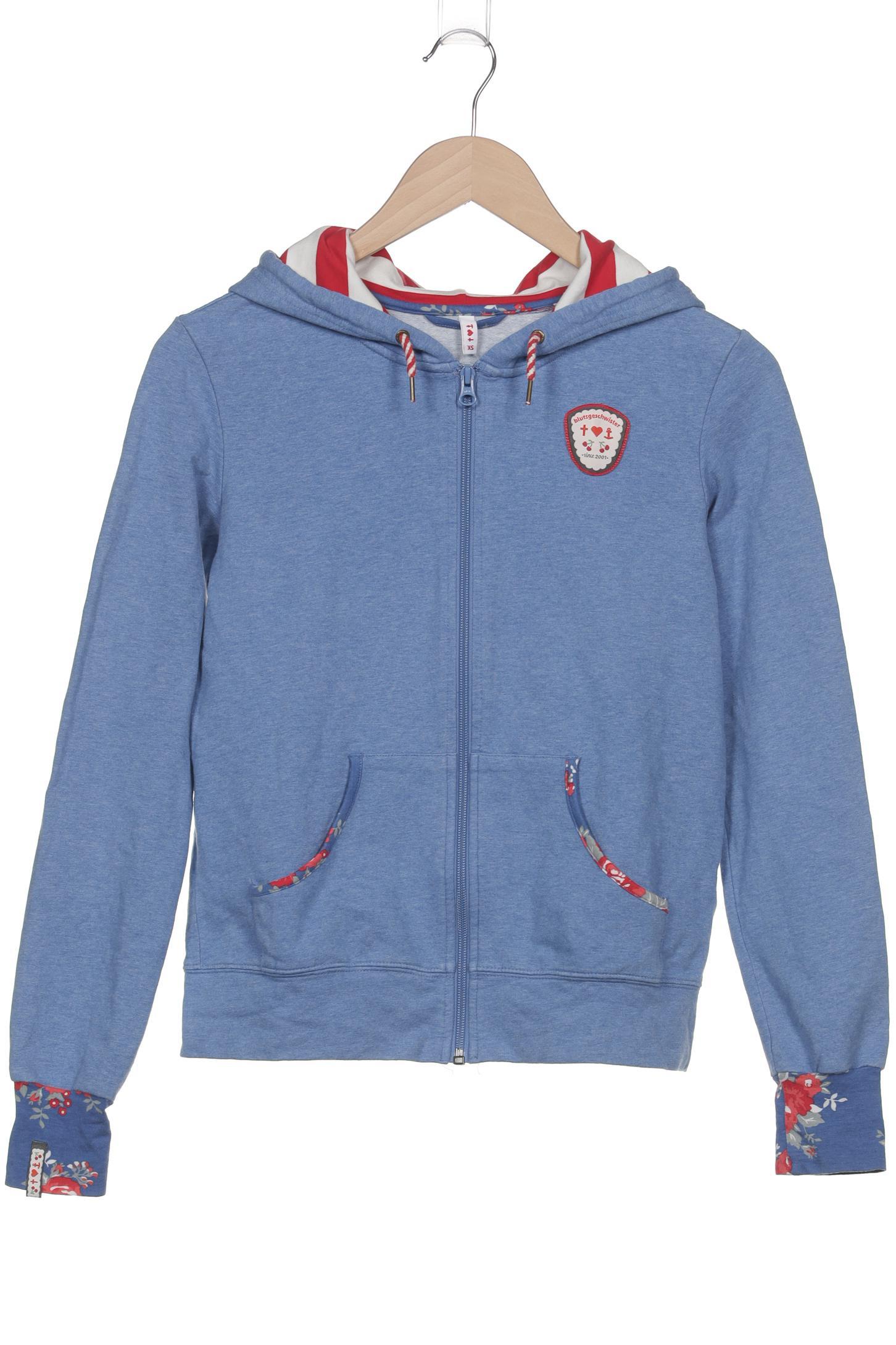 

Blutsgeschwister Damen Kapuzenpullover, blau, Gr. 34