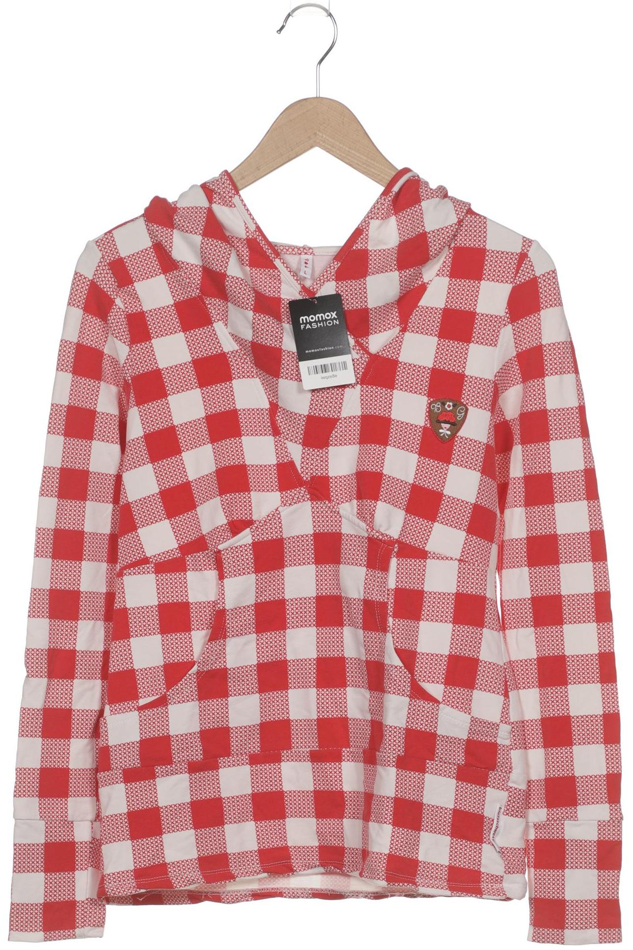 

Blutsgeschwister Damen Kapuzenpullover, rot, Gr. 42